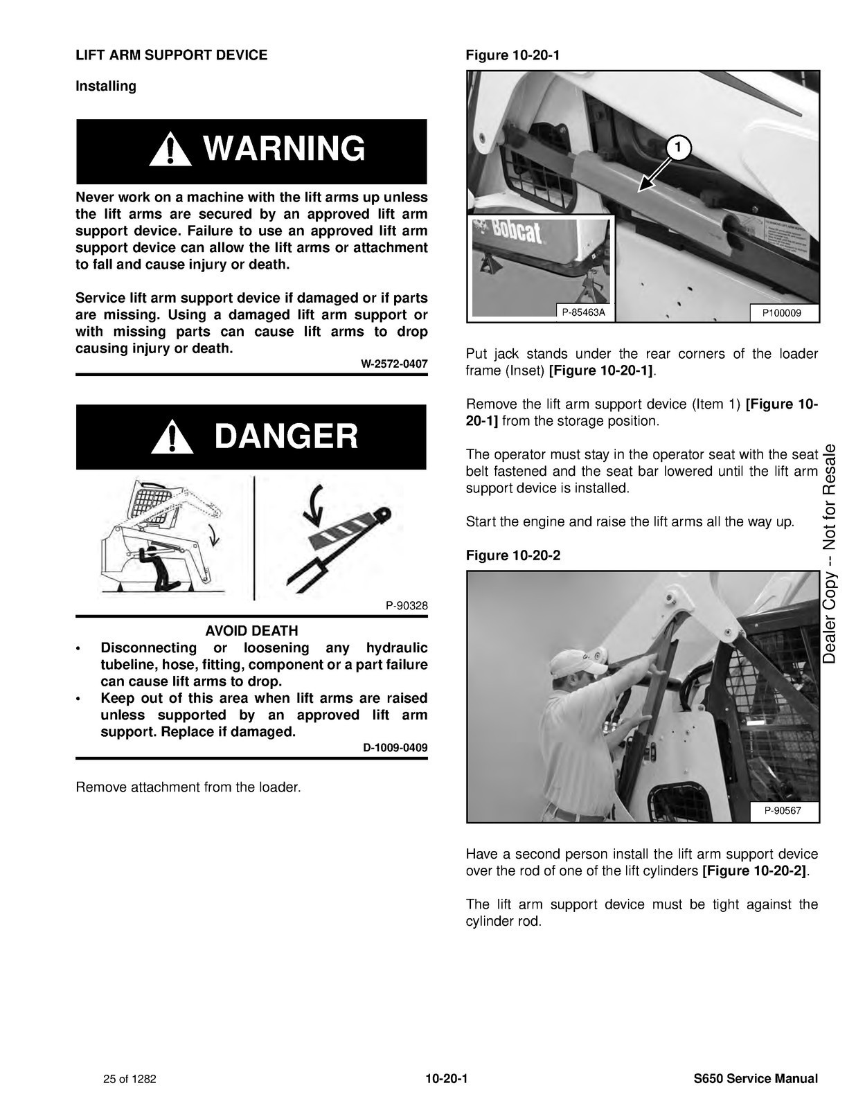 BOBCAT S650 Skid Steer Loader Service Manual SN A3NV11001 Up 2018, FOLDOUTS