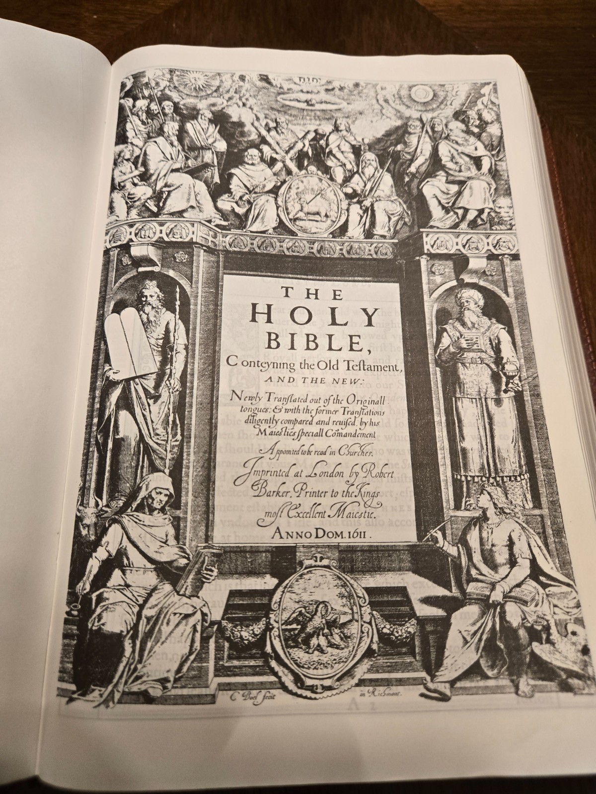 Original 1611 King James Bible KJV AV1611 Facsimile Brown w/ Apocrypha Softcover