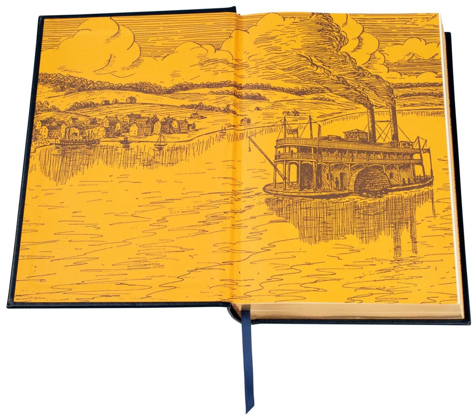 MARK TWAIN 5 Novels: Tom Sawyer, Huckleberry Finn +3 Leather Bound Collectible