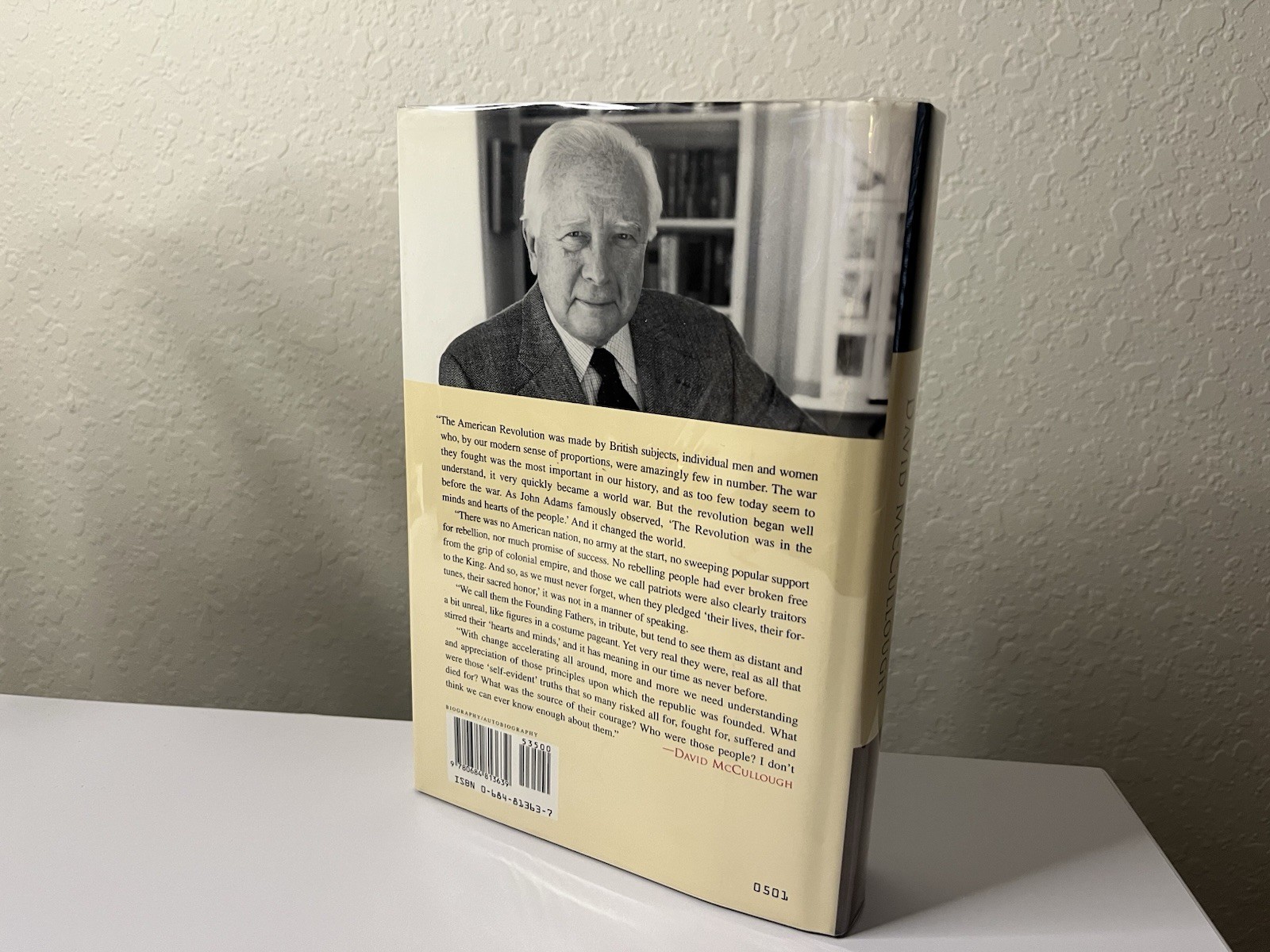 John Adams By David McCullough H/C SIGNED By The Author