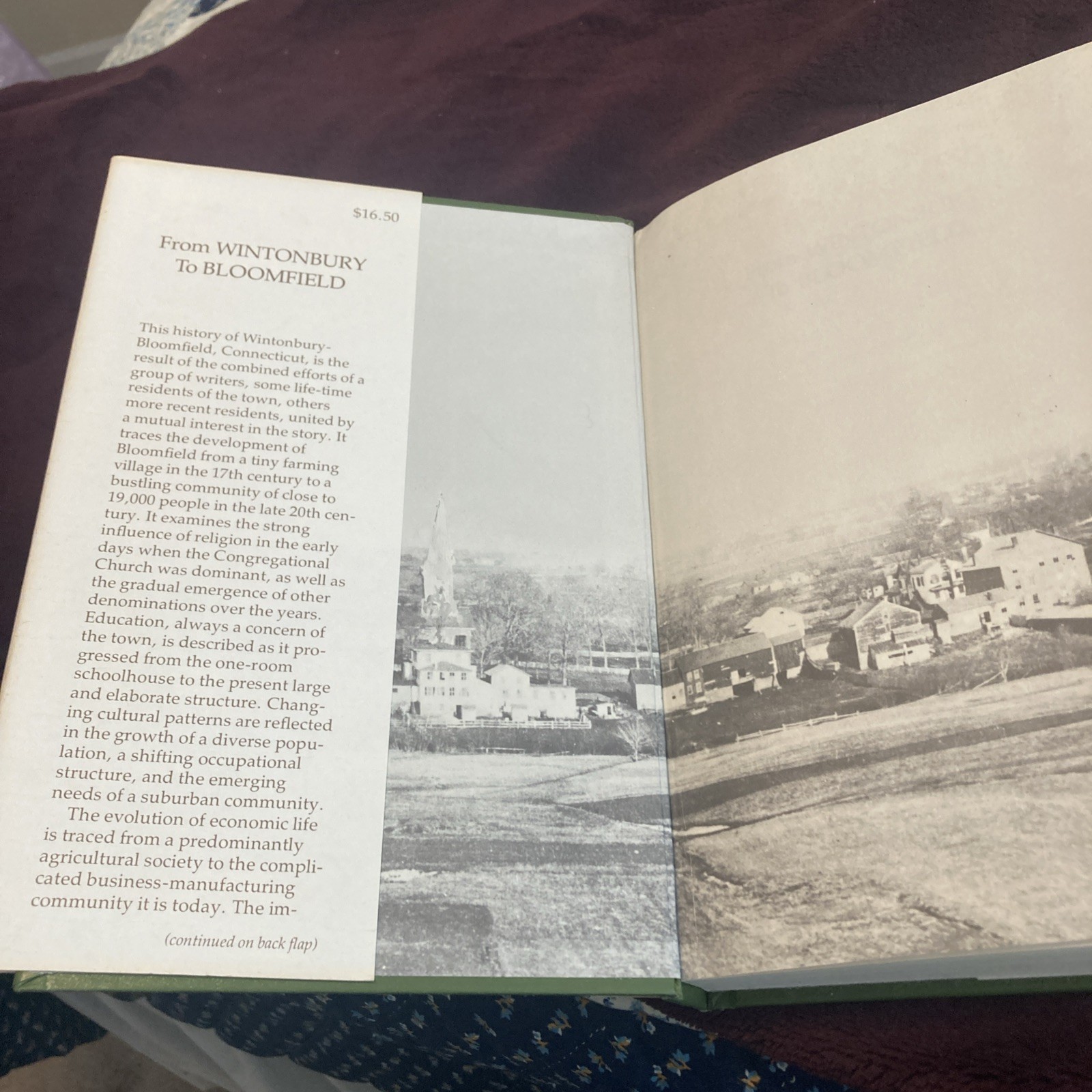 From Wintonbury to Bloomfield by The Wintonbury Historical Society, 1983, VG