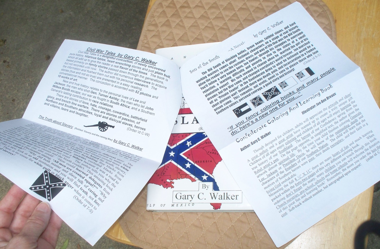The Truth About Slavery Hardcover Book Signed by Gary C Walker 1997