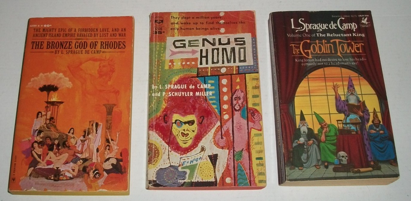 L Sprague De Camp Bronze God of Rhodes Genus Homo Goblin Tower 1st PB lot 3 VGGD