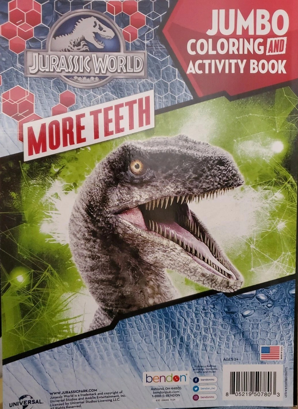 Jurassic World Jumbo Coloring And Activity Book