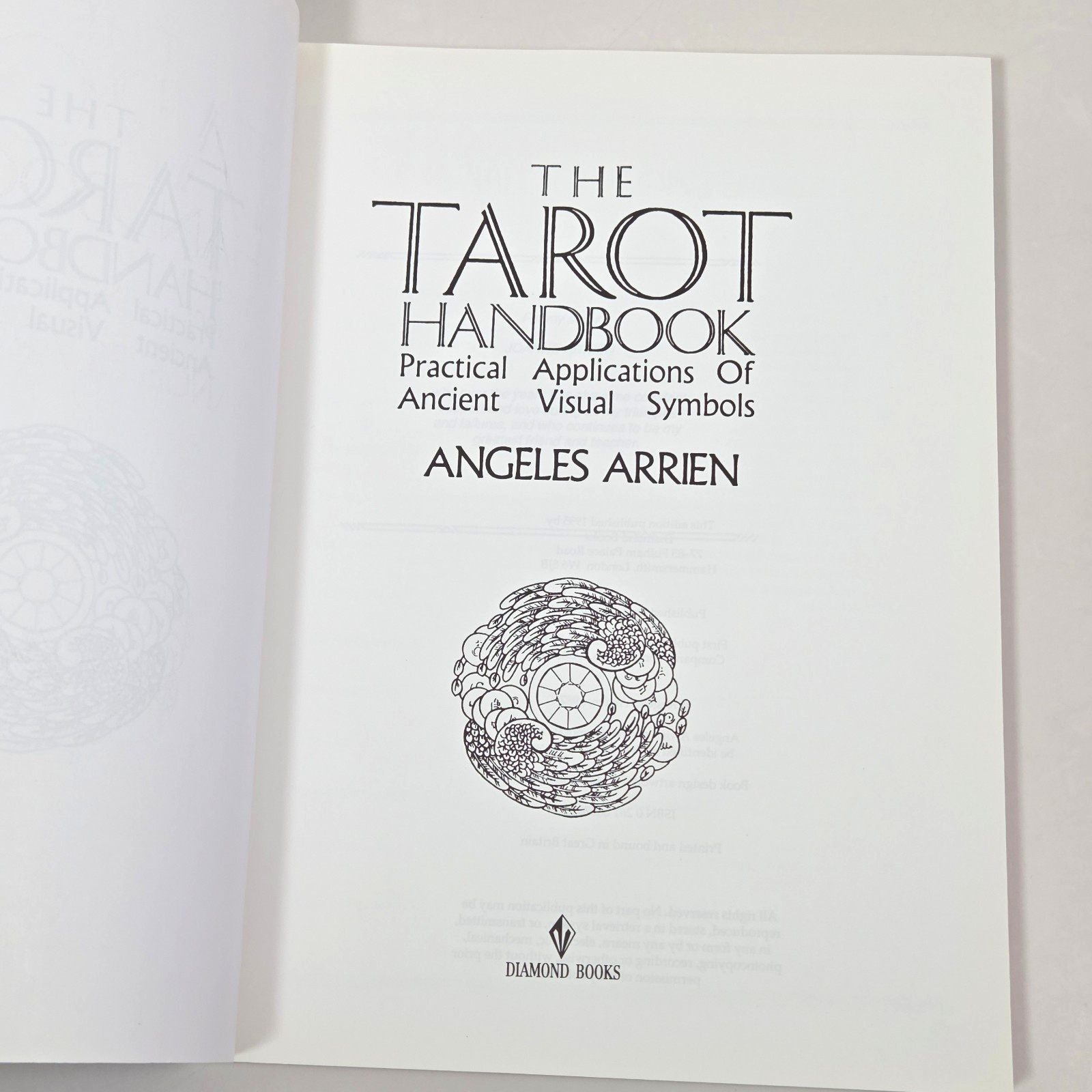 The Tarot Handbook Angeles Arrien Vtg 1995 PB Applications of Ancient Symbols