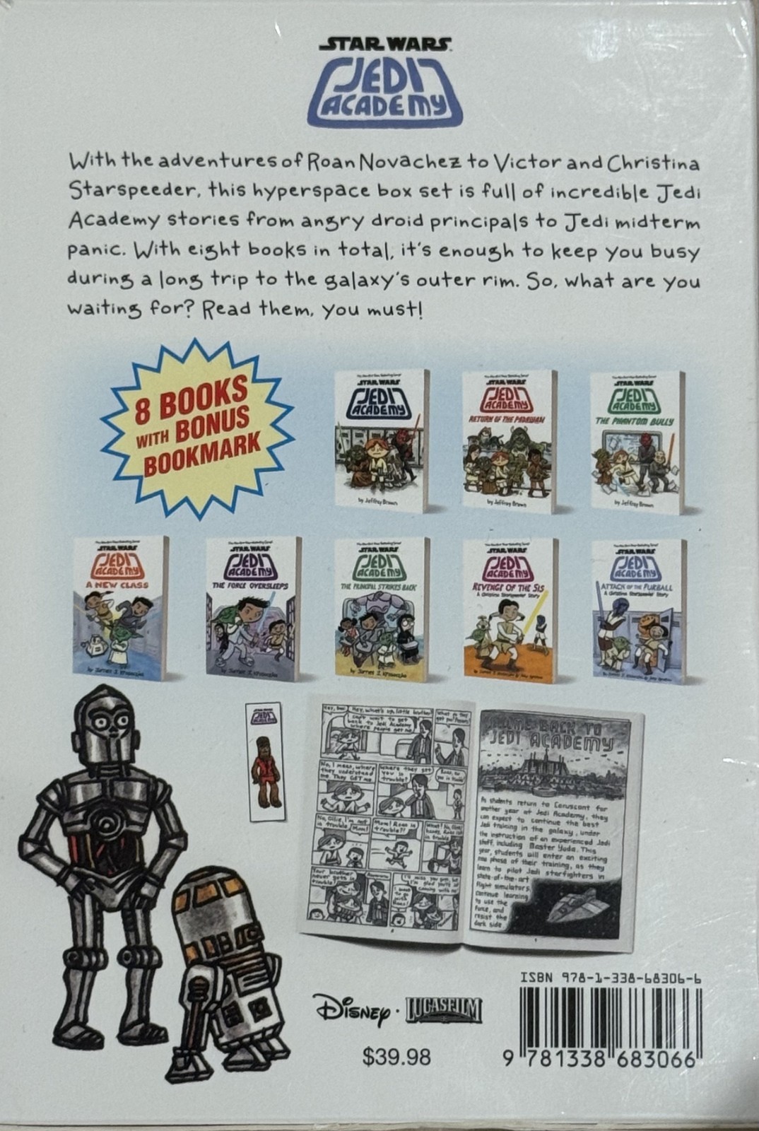 Star Wars Jedi Academy Hyperspace 8 Book Set, box and Lot 8 Books Scholastic