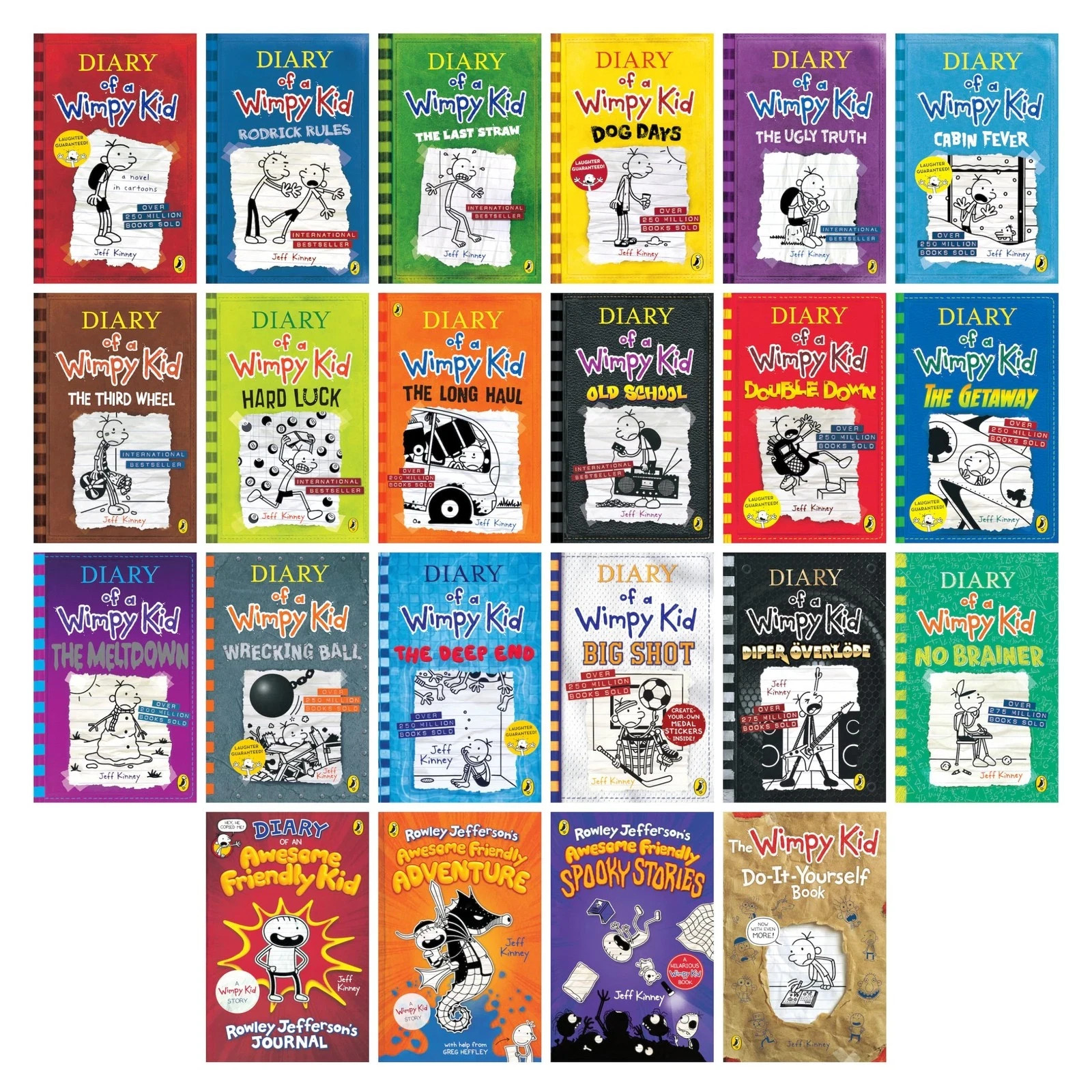Diary of a Wimpy Kid Books 1-22 Complete Collection Series Boxed Set