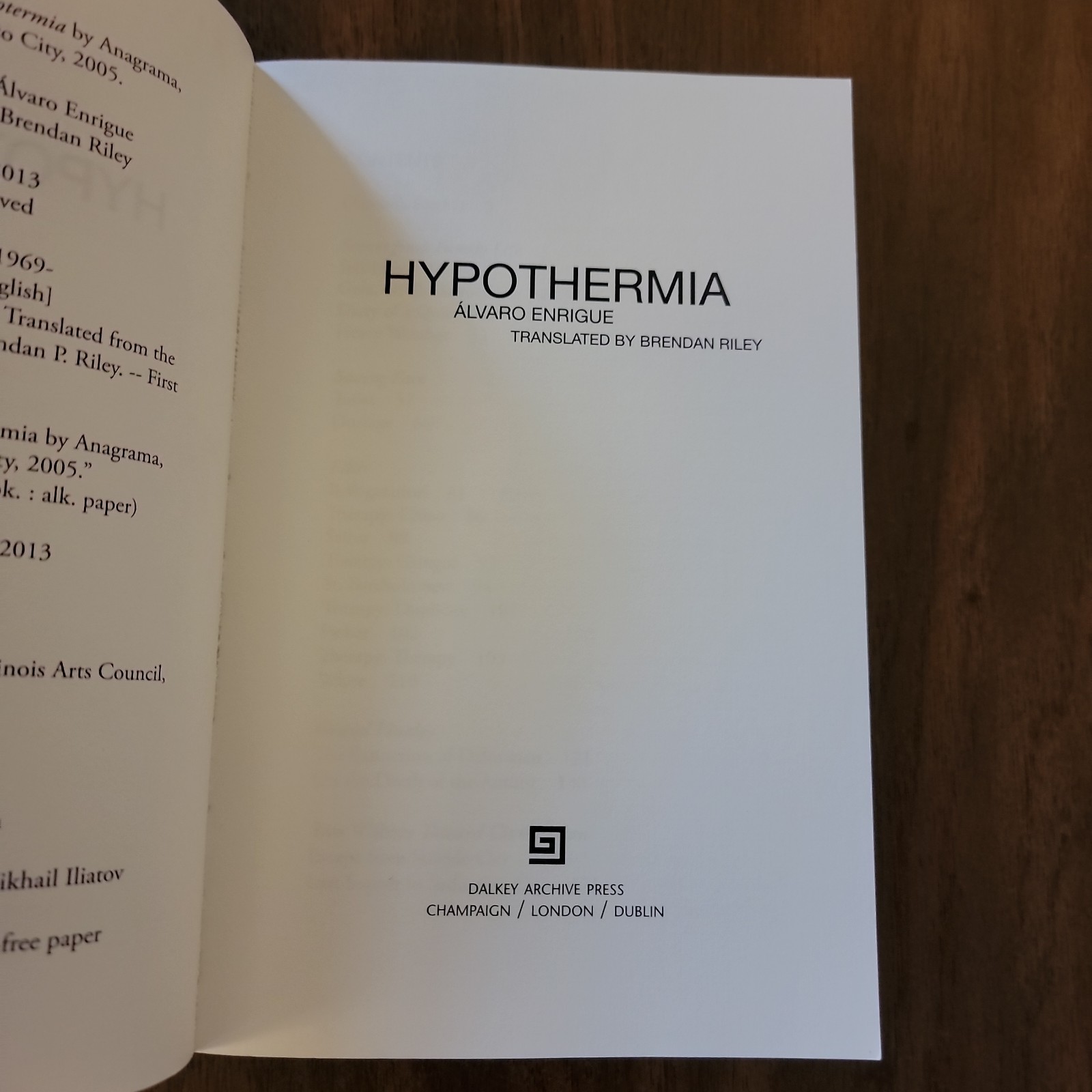Hypothermia by Alvaro Enrigue (English) – Translate4d by Brendan Riley