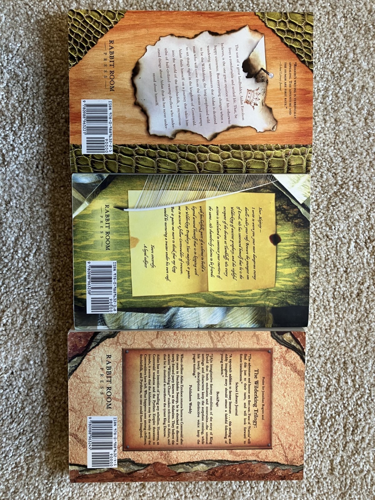 The Wilderking Trilogy By Jonathan Rogers Books 1,2,3 Paperback
