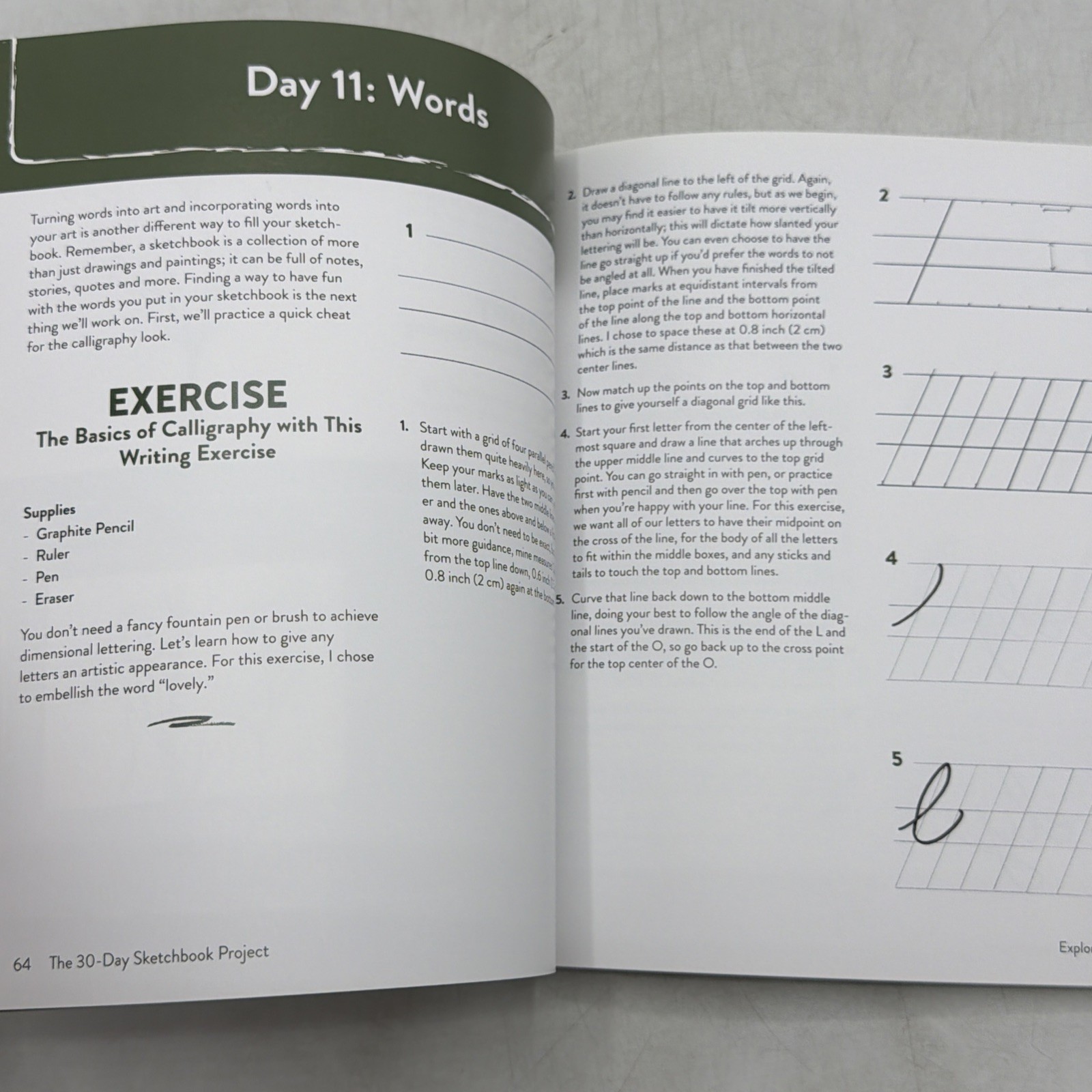 The 30-Day Sketchbook Project: Daily Exercises and Prompts to Fill Pages,: Used