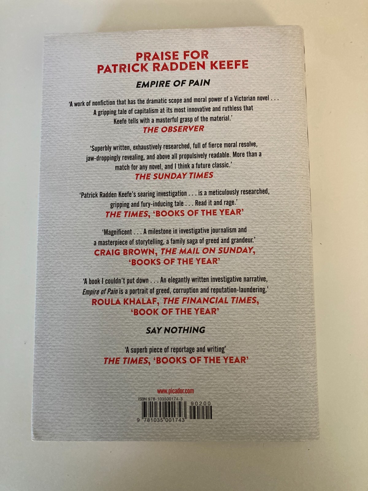 Rogues: True Stories by Patrick Radden Keefe (2022, HC) SIGNED 1st UK Printing