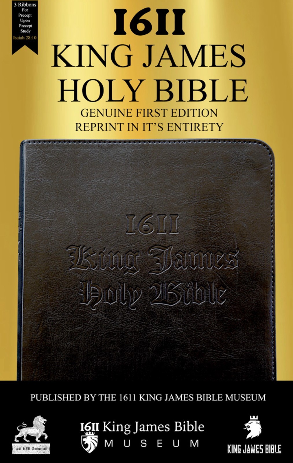 1611 King James Bible AV1611 Facsimile w/ Apocrypha in Faux Leather Softcover