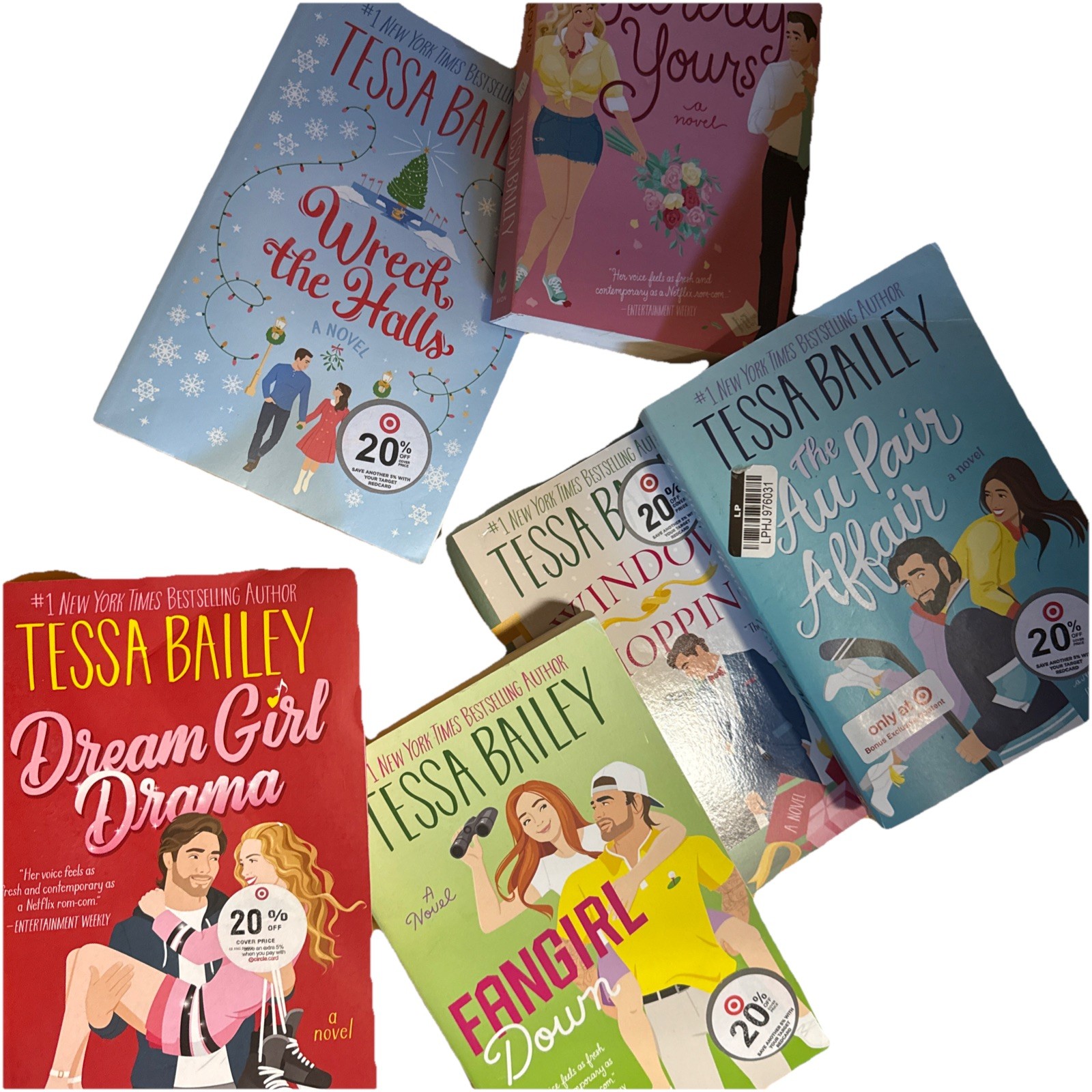 Tessa Bailey Book Lot of 6 Window Shopping Wreck the Halls and more