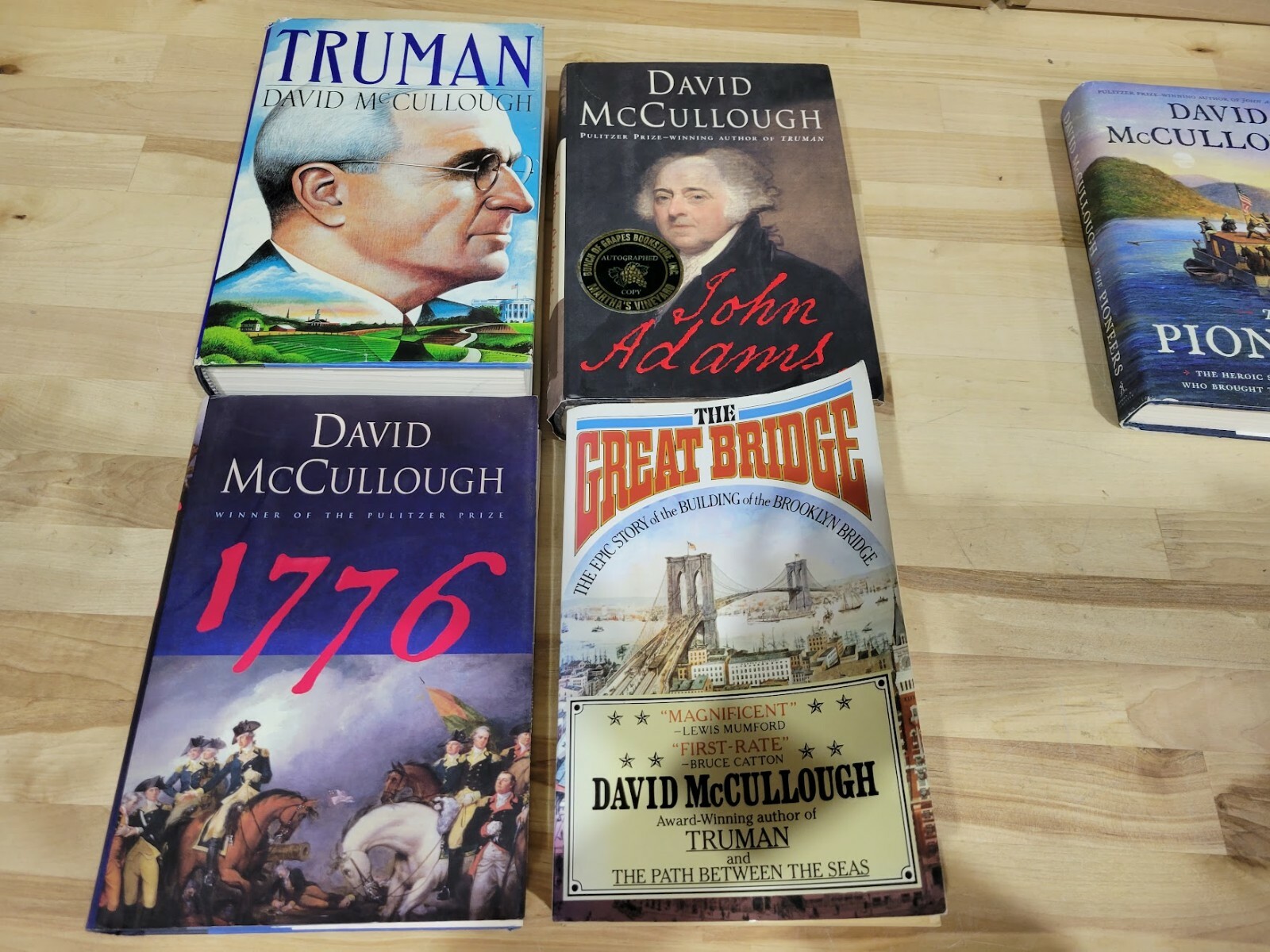 Lot of 11 Books by David McCullough – Paperback & Hardcover