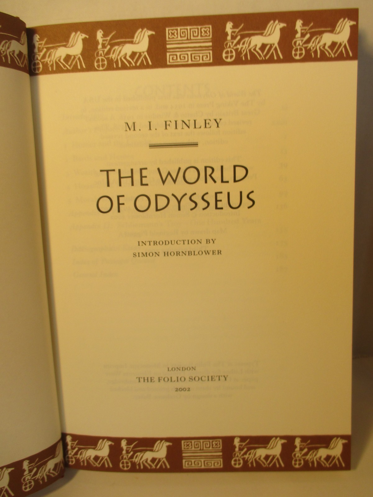 history WORLD OF ODYSSEUS by M I FINLEY illus Folio Society 2003 hc + slipcase