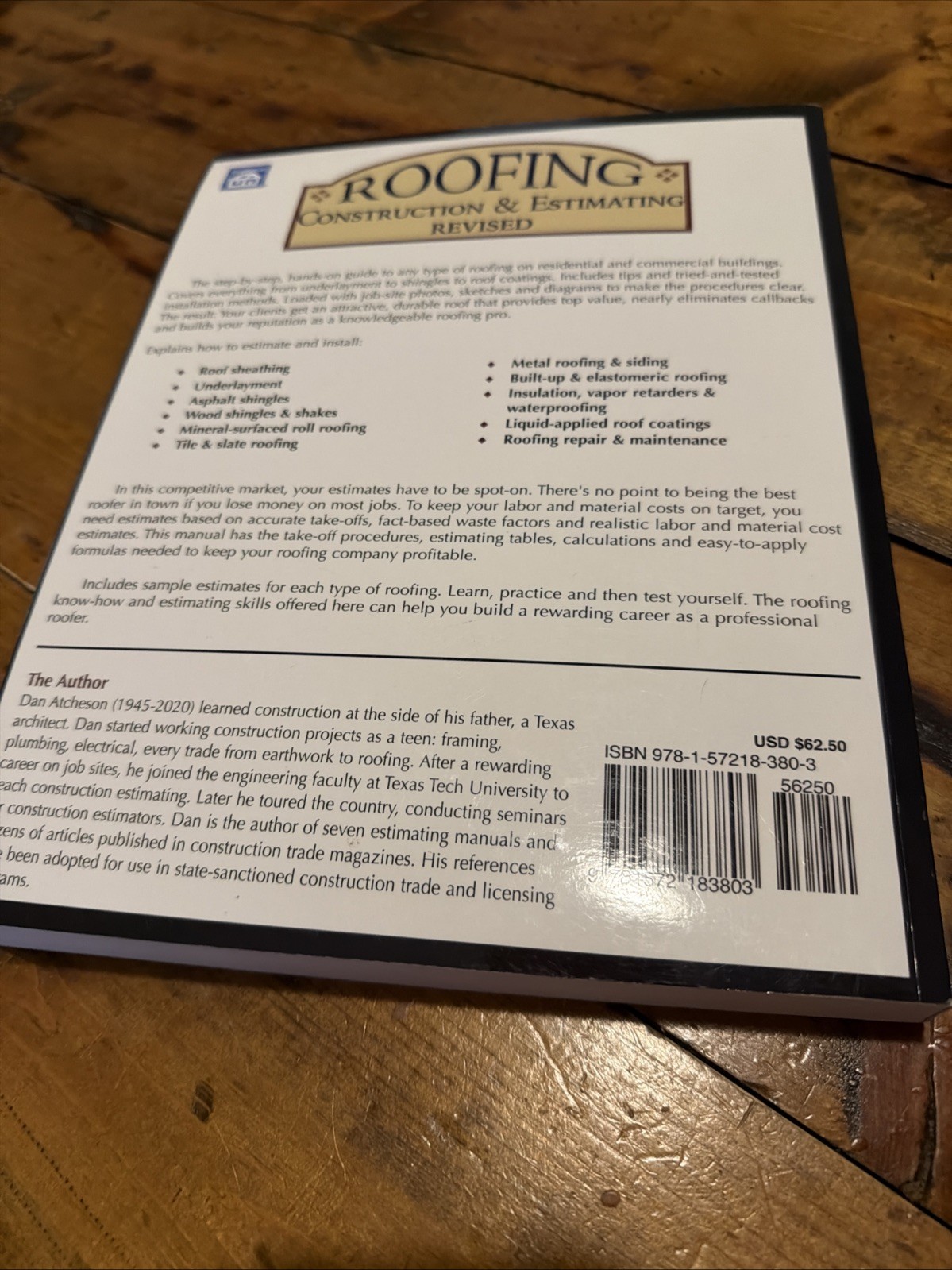 New Roofing Construction & Estimating Revised By Daniel Atcheson