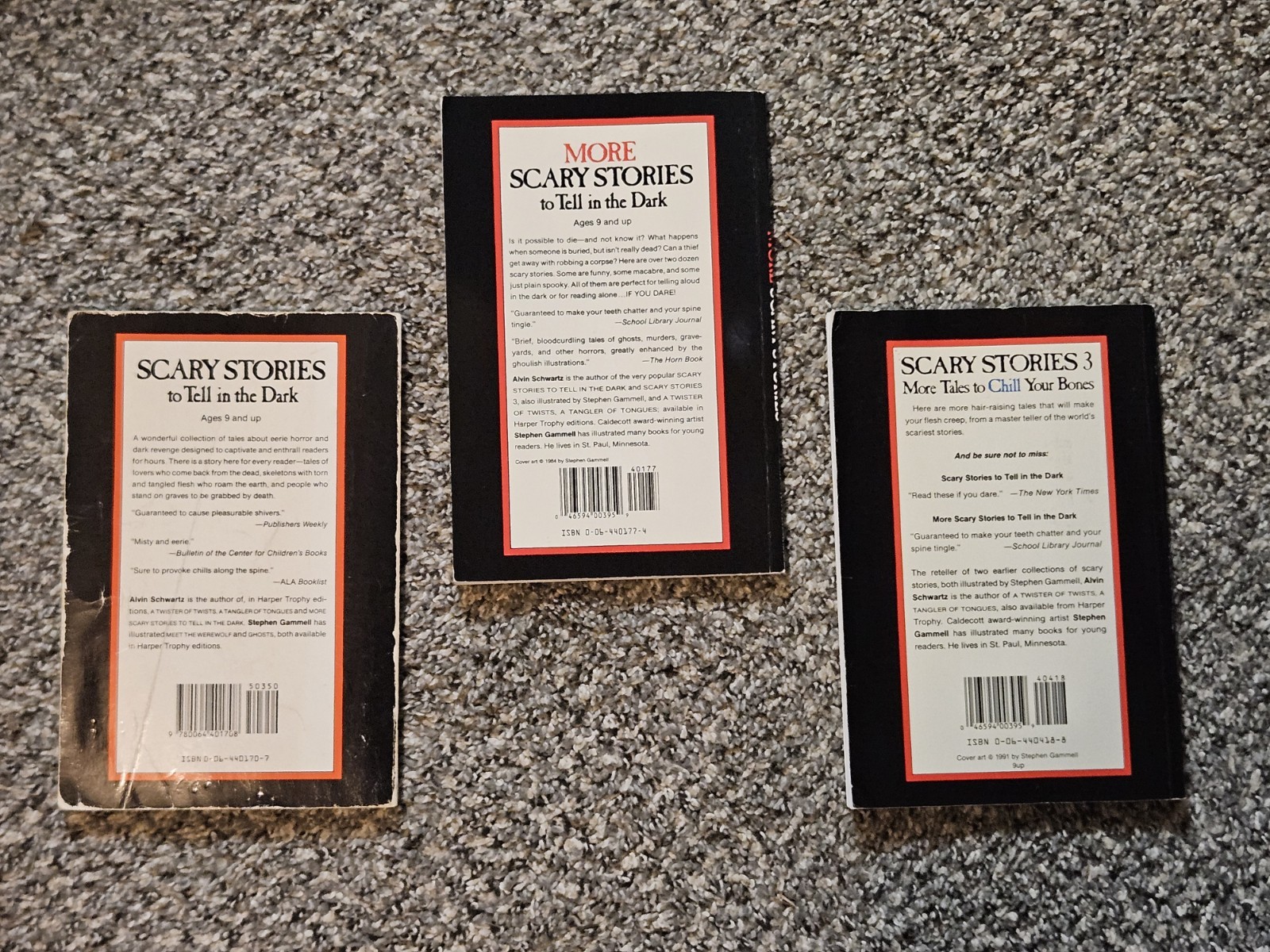 More Scary Stories to Tell in the Dark Book Set 1 2 3 By Alvin Schwartz