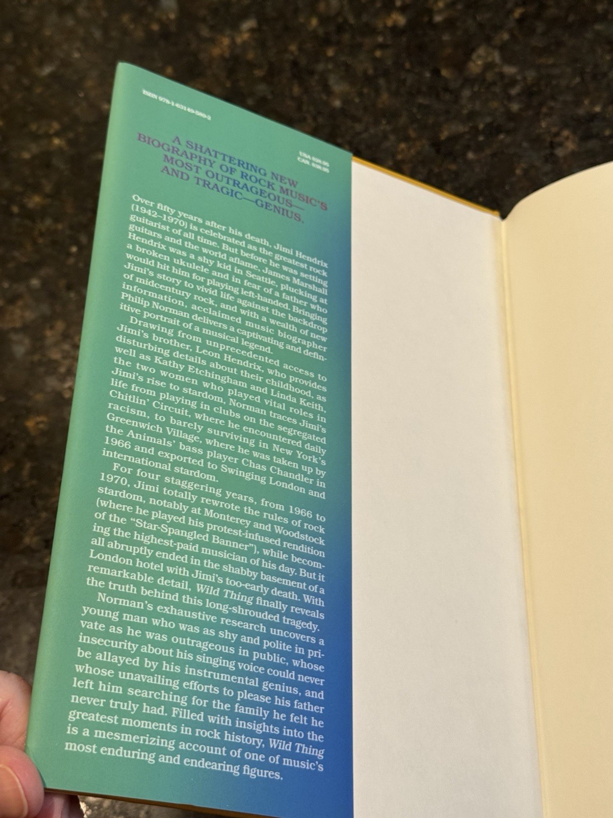 Wild Thing: The Short, Spellbinding Life of Jimi Hendrix by Philip Norman 1st ED