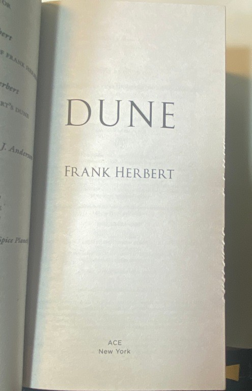 Frank Herbert Dune Ace Premium Edition with custom hardcover sprayed edges