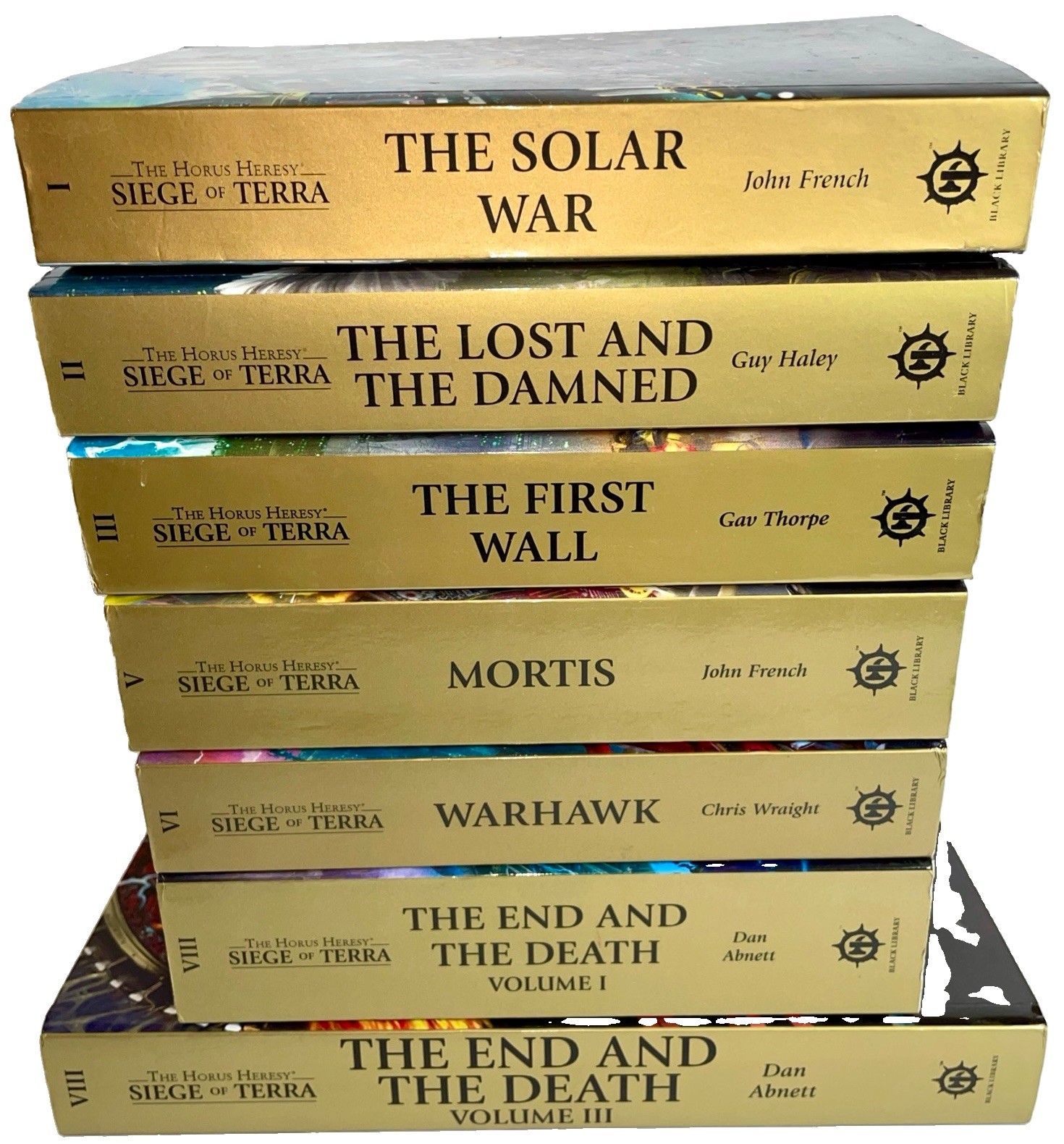 7x Warhammer The Horus Heresy Siege Of Terra Book Lot 1-3 5 6 8 10 Sci-fi Series