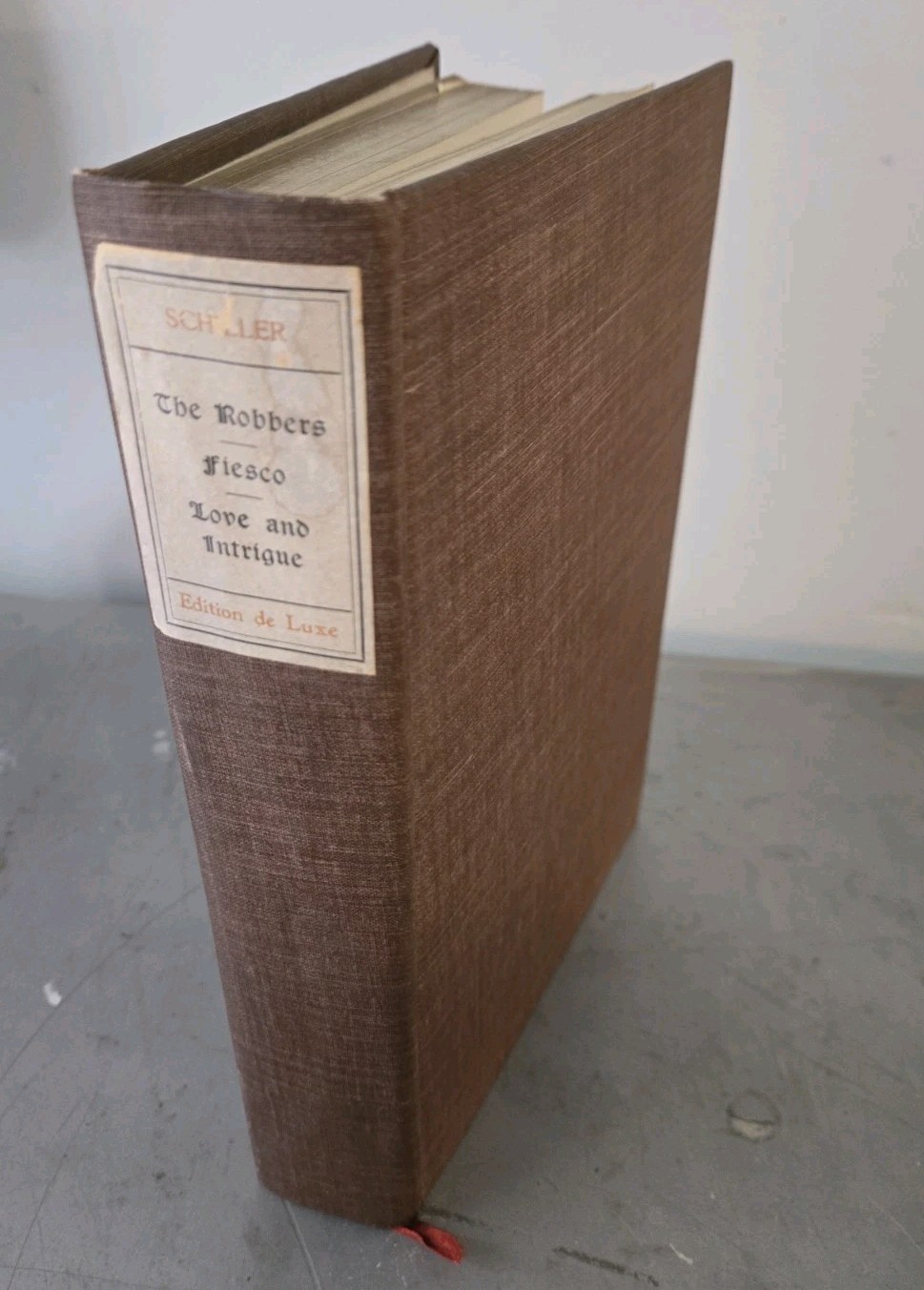 1902 The Robbers by Friedrich Schiller Luxury Edition #15 of 1,000
