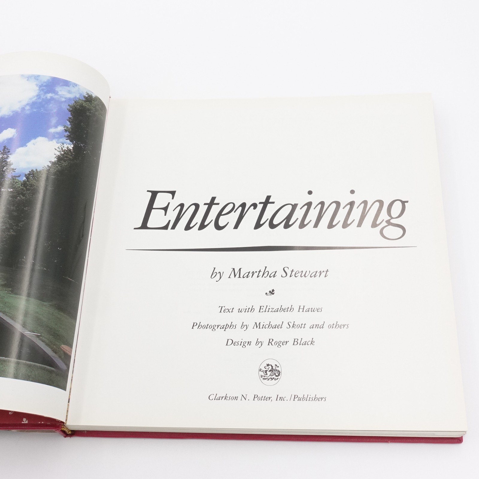 Entertaining by Martha Stewart 1982 1st Edition HB DJ 22nd Printing VGUC