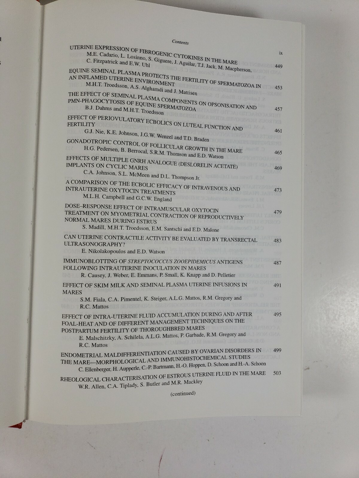 Equine Reproduction VIII Margaret J. Evans (Editor) 8th International Symposium