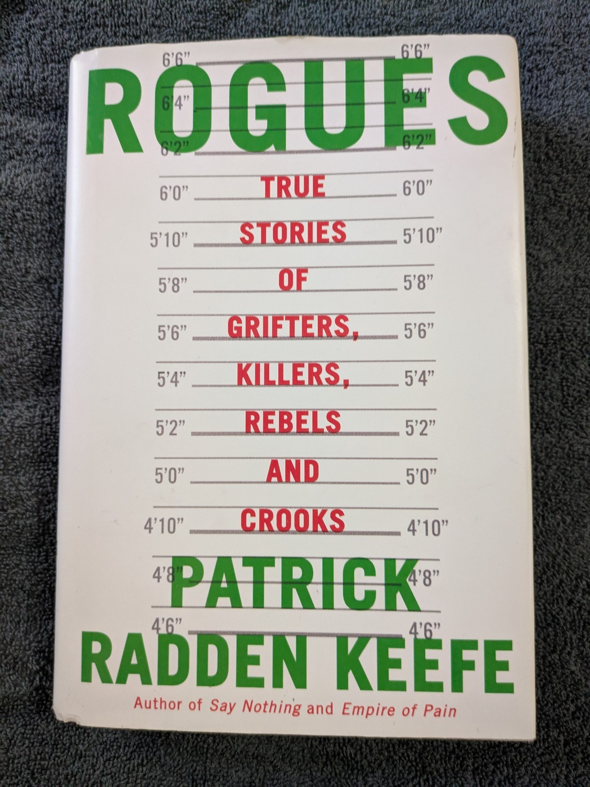 Rogues: True Stories of Grifters By Patrick Radden Keefe First Edition *Signed*
