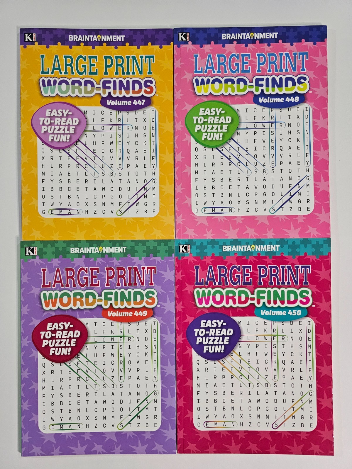 Large Print Word-Finds Puzzle Books Kappa Games,Search,Hunt~ Pick up to 30 Vols