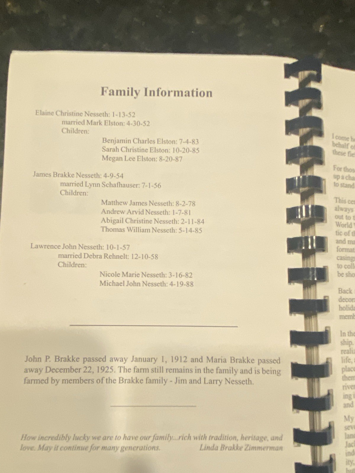 cooking with memories millennium edition A collection of Recipes and family