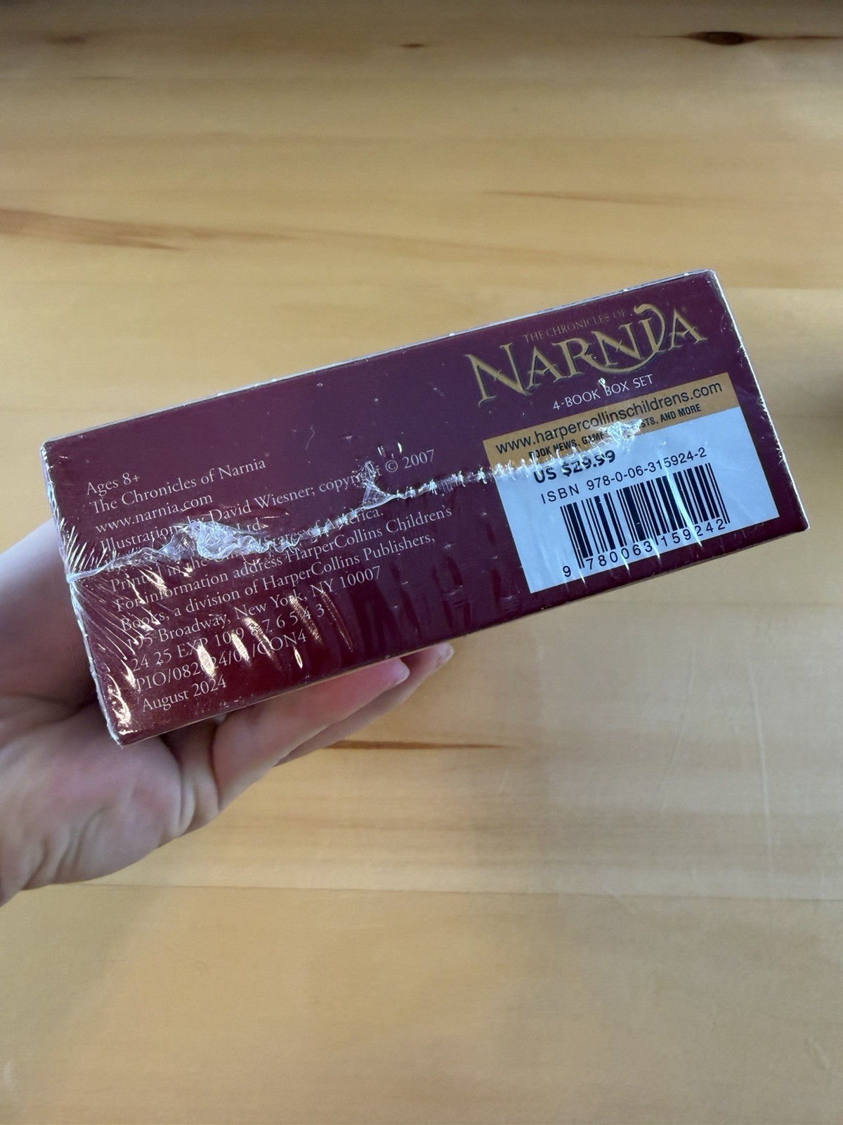 The Chronicles Of Narnia 4-Book Box Set By C.S. Lewis HarperCollins New Sealed