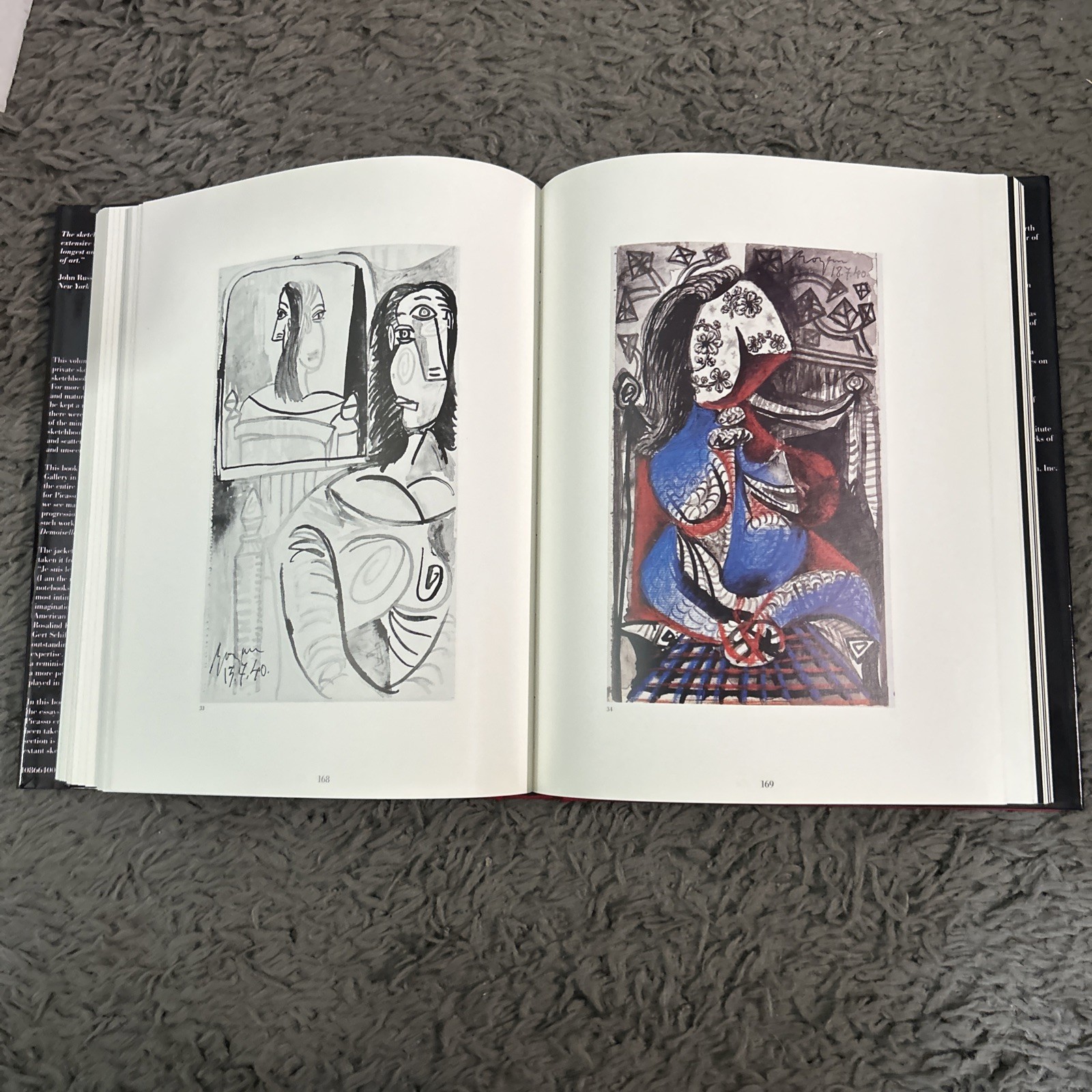 Je Suis Le Cahier The Sketchbooks of Picasso HC/DJ. 1st Ed 1986