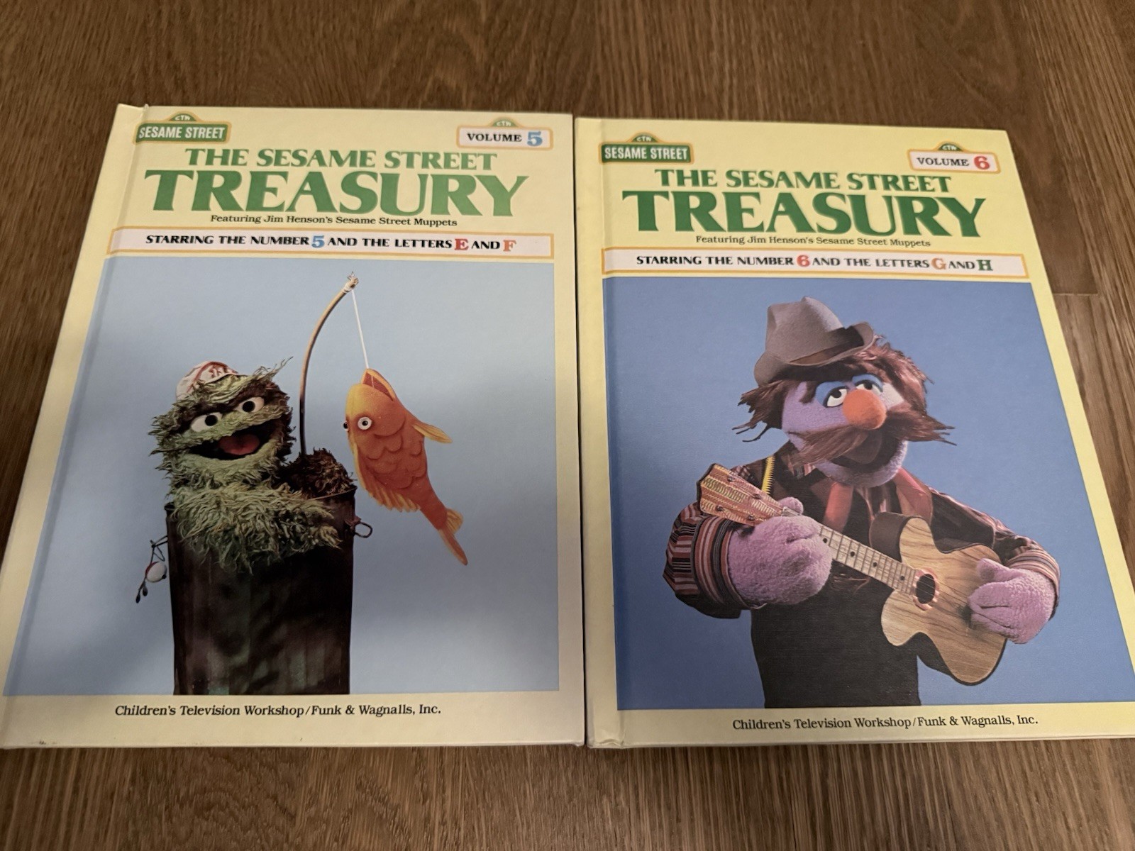 Vintage 1983 Sesame Street Treasury Books Complete Series, Volumes 1-15 Set
