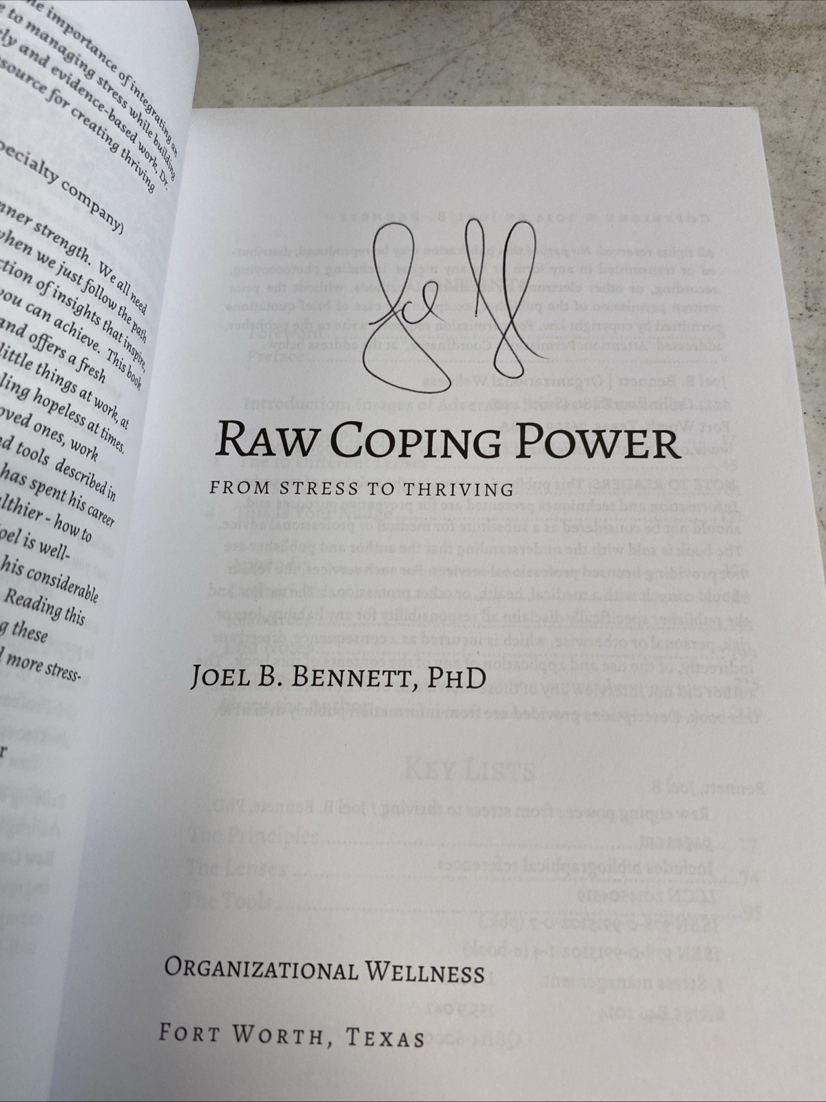 Raw Coping Power: From Stress to Th…, Bennett PhD, Jo Signed