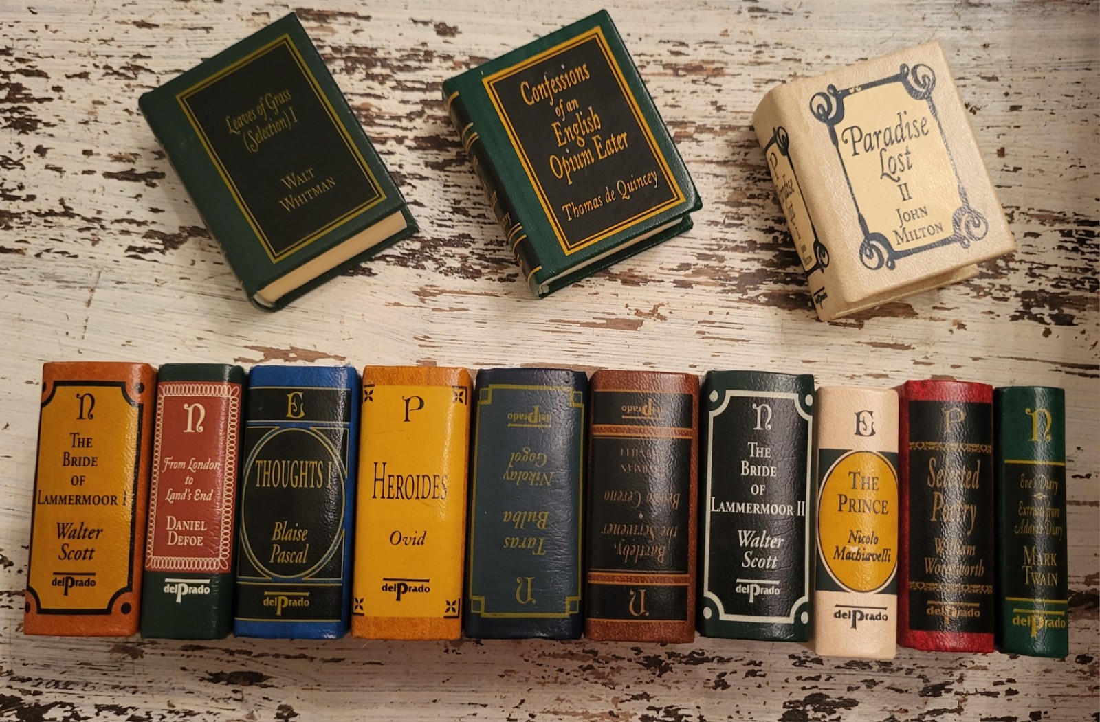 Del Prado Miniature Books Classics Library Your Choice Of Titles Leather Mini