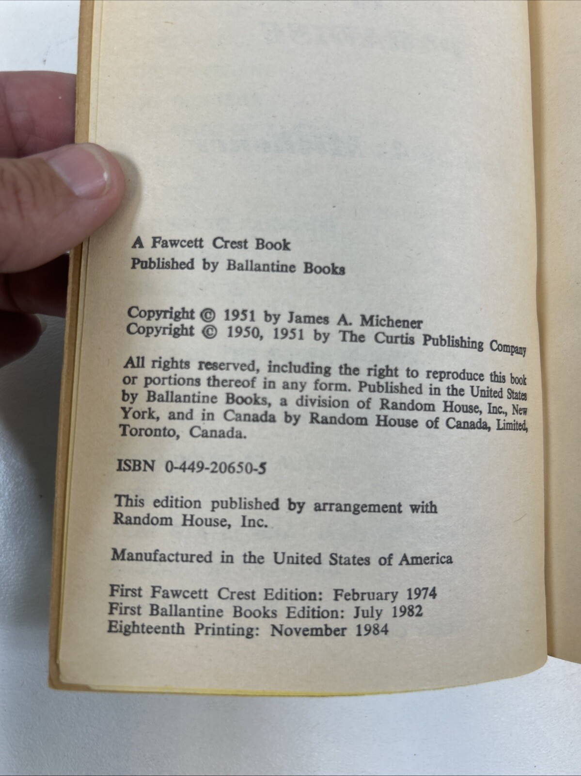 Return to Paradise – James A. Michener (Paperback, 1984)