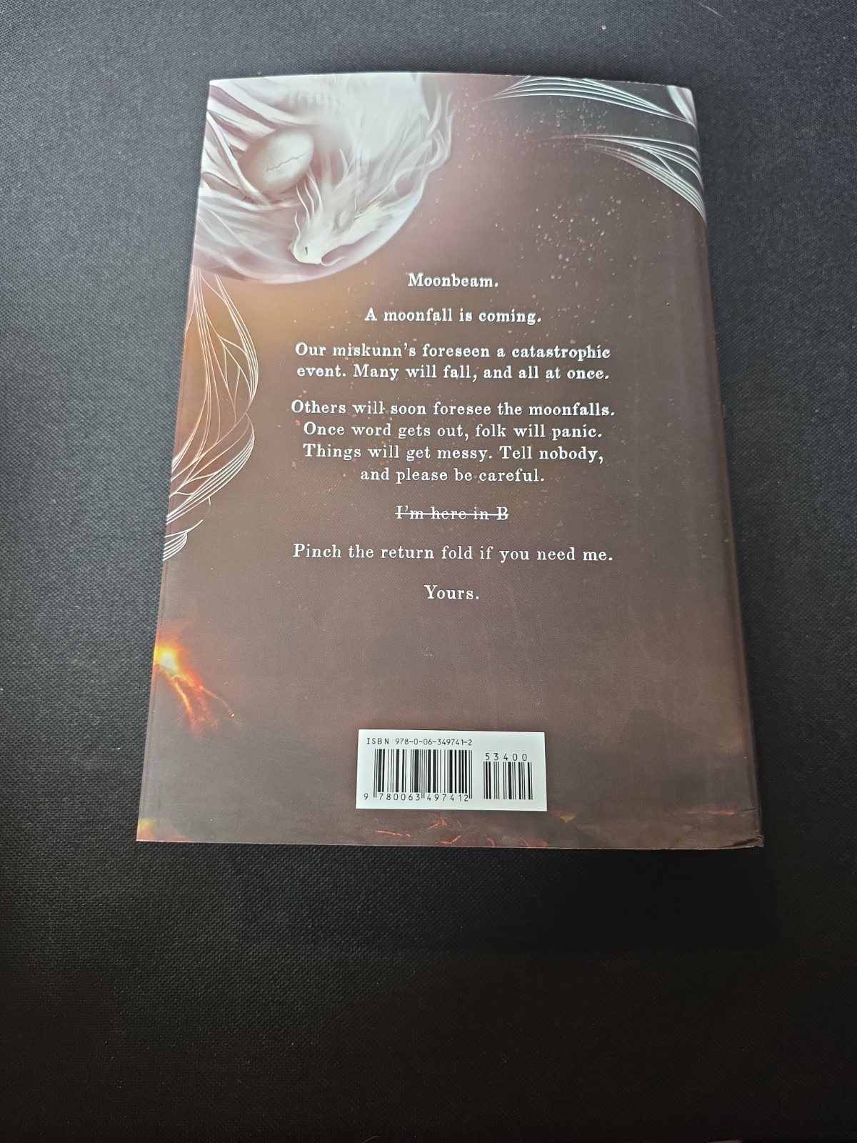 Sarah A. Parker The Ballad of Falling Dragons SIGNED First Edition Hardcover