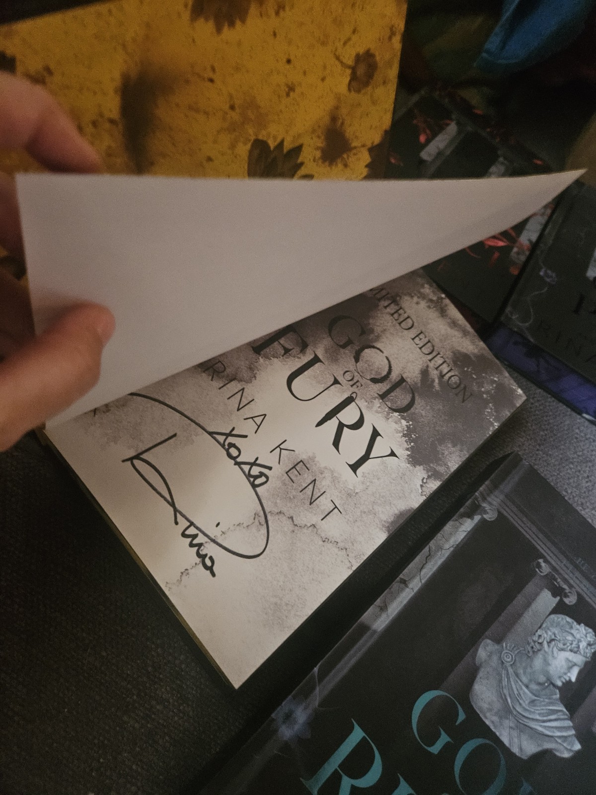 Legacy of Gods by Rina Kent Website Exclusive HAND-SIGNED hardbacks Bookmarks!
