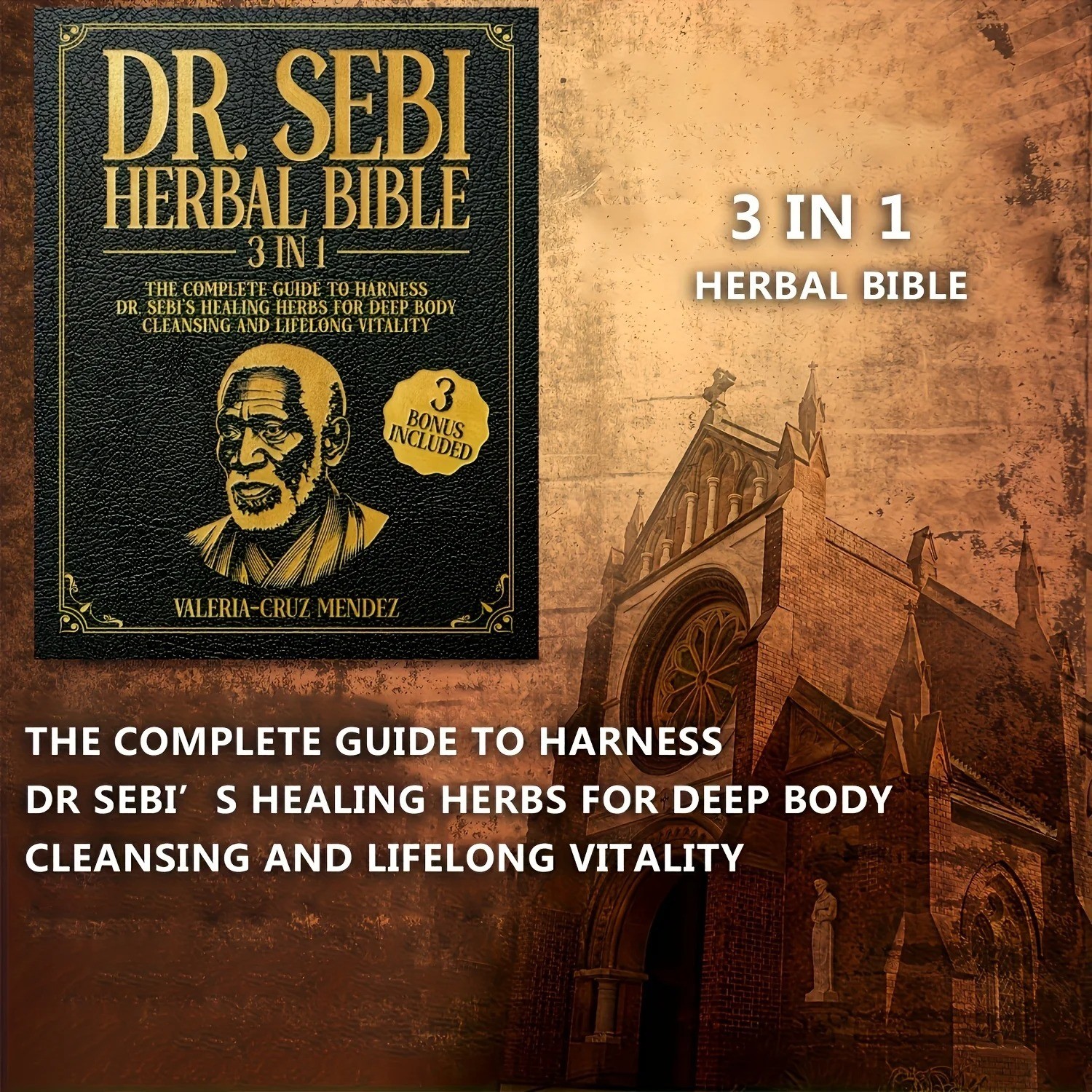 Dr Sebi Herbal Bible 3 in 1 | Complete Healing Guide & Natural Remedies Book