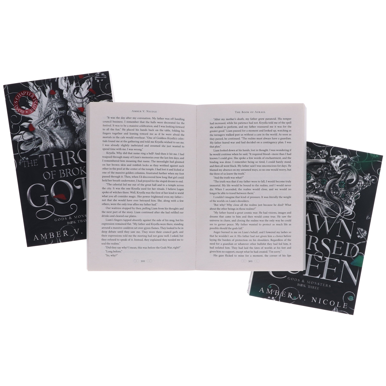 Gods & Monsters Series By Amber V. Nicole 3 Books Collection Set – Fiction – PB