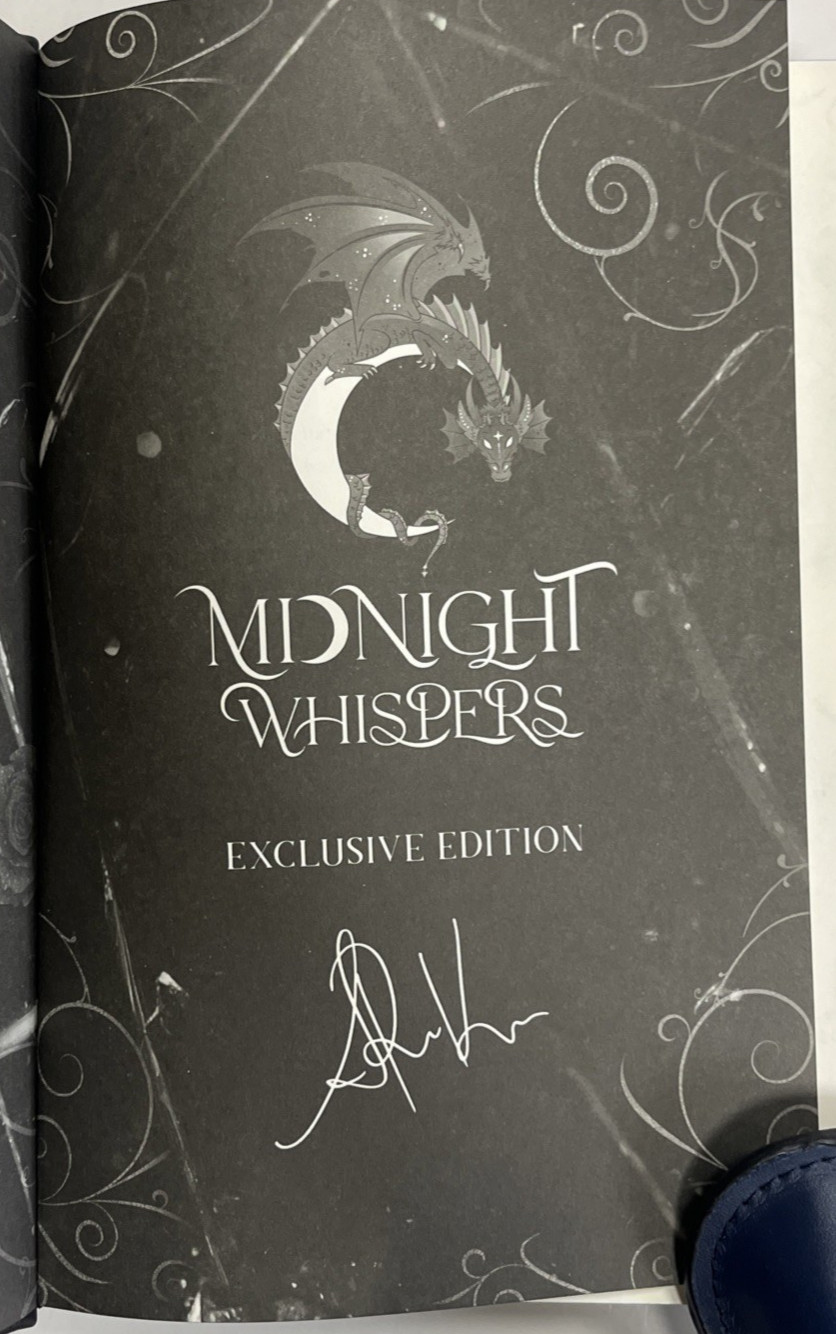 Midnight Whispers Crystal Bloom Trilogy Sarah A. Parker Signed Sprayed Edges NF