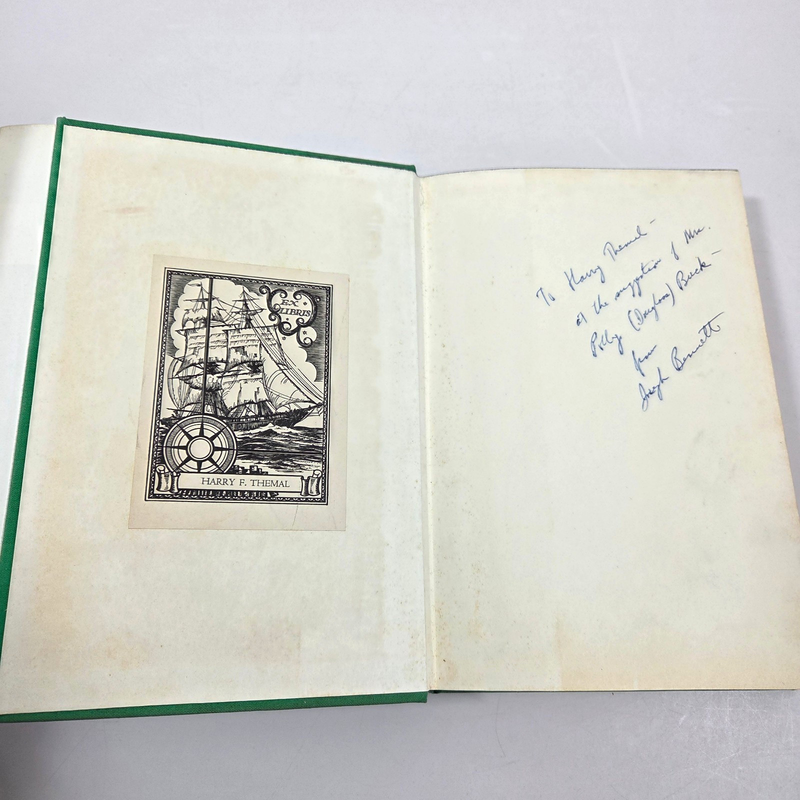 SIGNED Luxury Cruise Joseph Bennett 1962 HC DJ First Edition 1st Printing