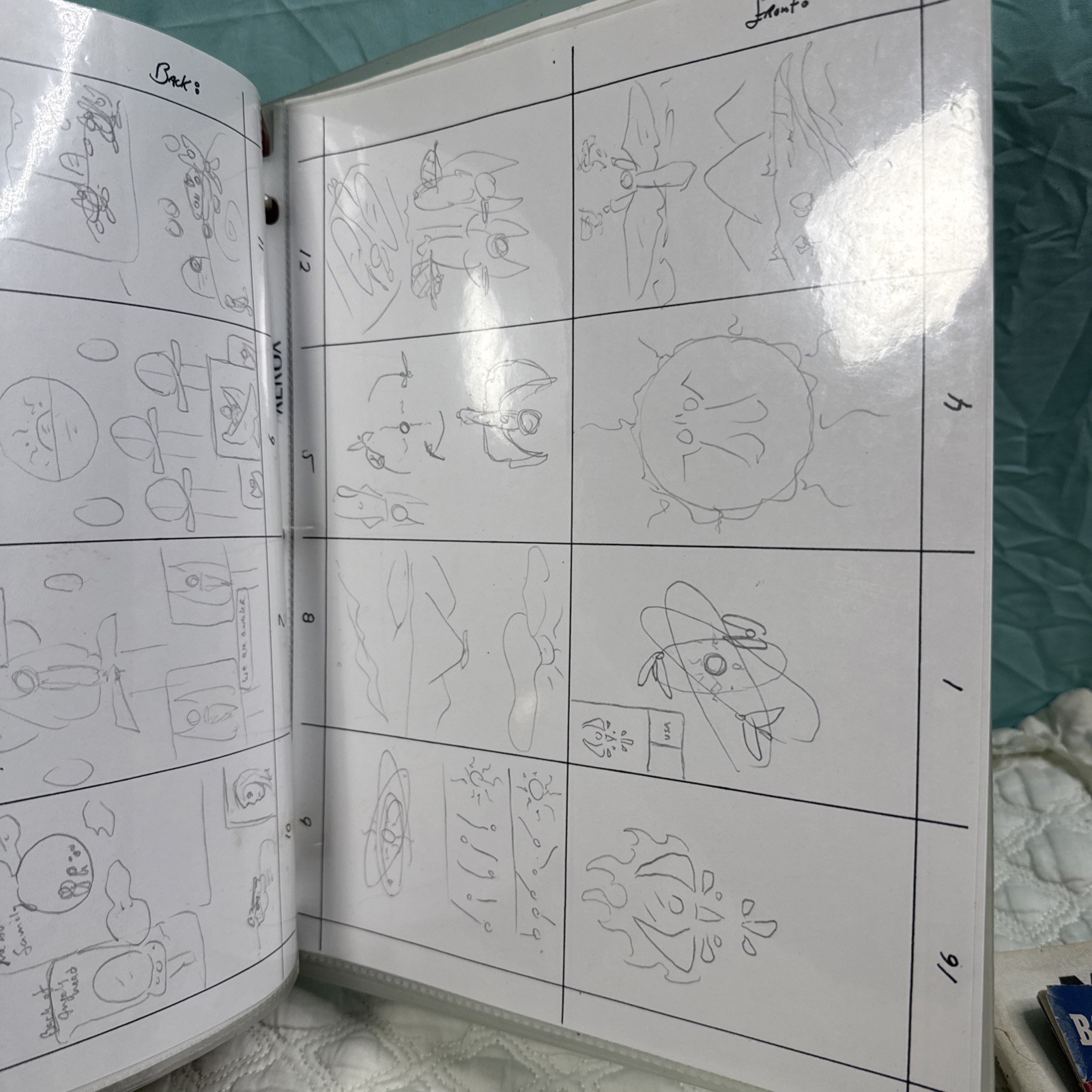 Sketchbook Full With Drawings Angels Animals Dragons Mixed By Artist Signed