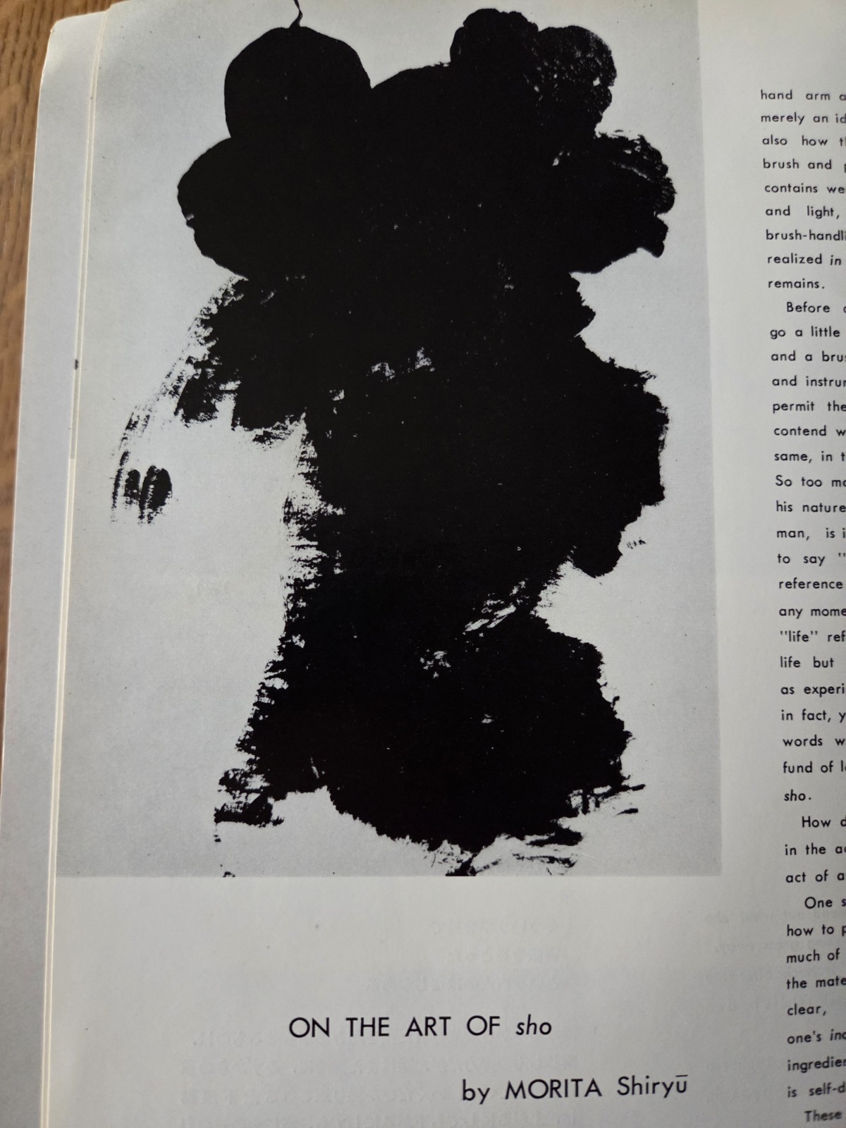 Morita Shiryū: Work And Thought Rare Art of Sho Catalog Kyoto Japan, 1964 vtg