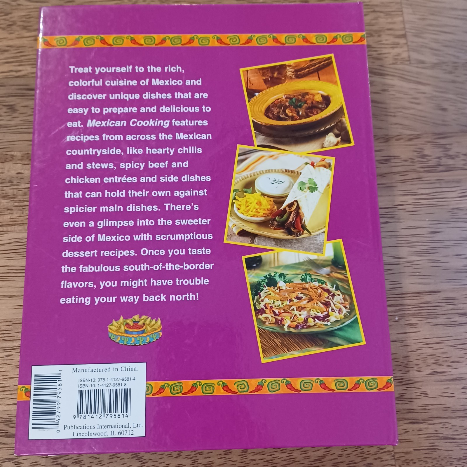 Mexican Cooking Cookbook Meals Sides Desserts Drinks 160 Pages Hardback