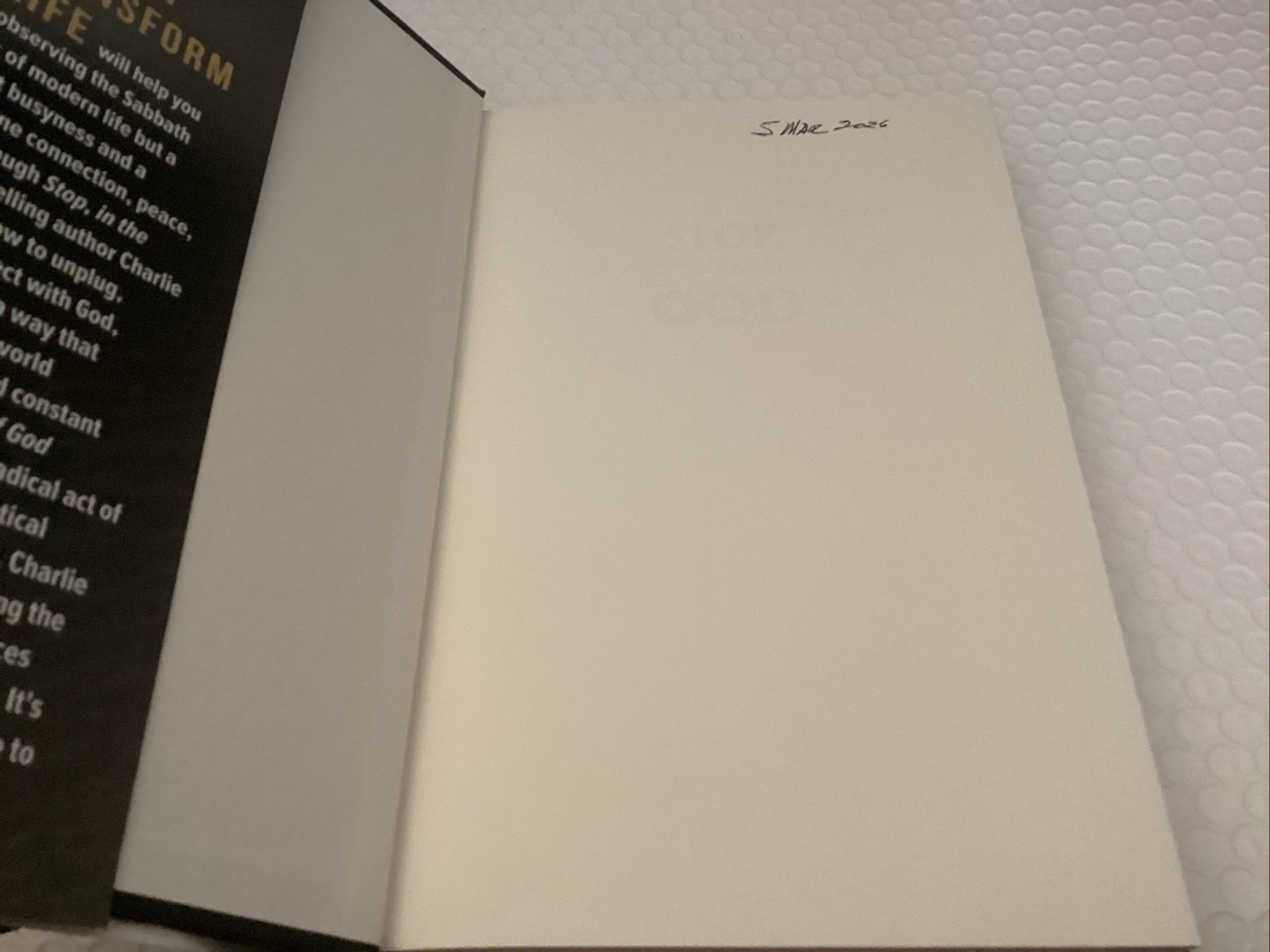 Stop, In the Name of God By Charlie Kirk 2025 Hardcover Book HC/DJ First Edition