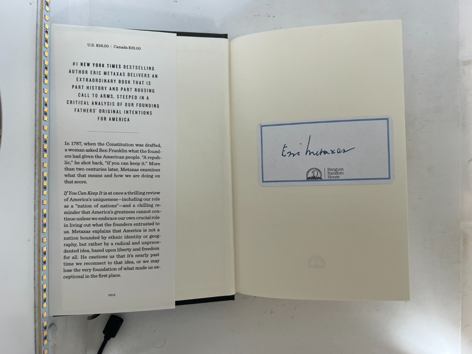 Eric Metaxas Lot (4 Books / Bonhoeffer, Wilberforce, Martin Luther)— 3 Signed
