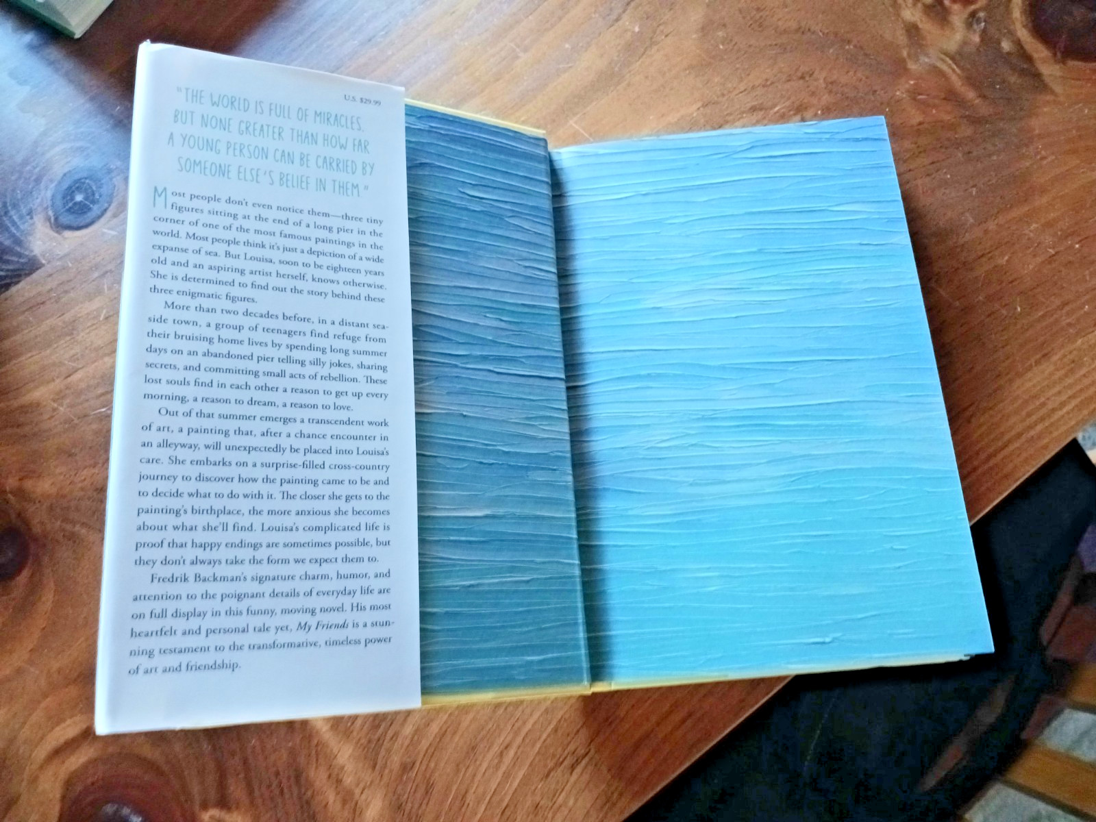 My Friends (Fredrik Backman) HC/DJ, 1st Edition, 2025-Beauty!