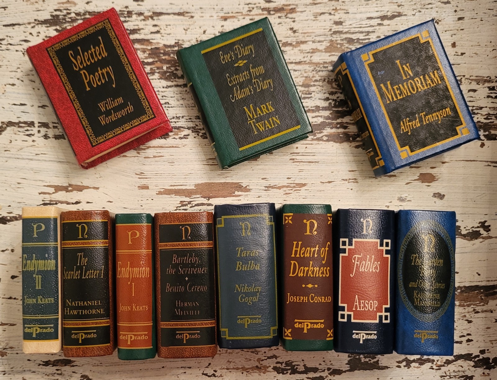 Del Prado Miniature Books Classics Library Your Choice Of Titles Leather Mini