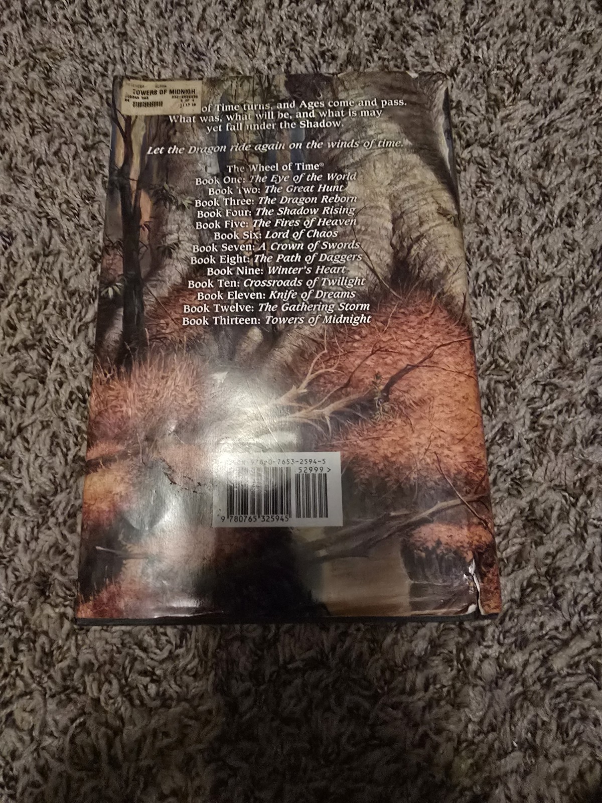 Towers of Midnight Book 13 Hard True 1st Edition with signature Robert Jordan